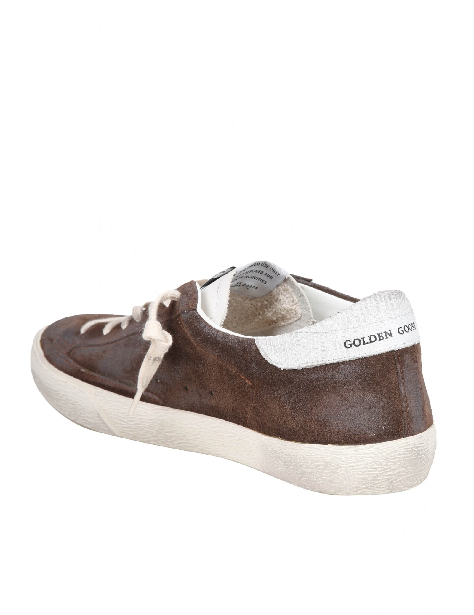 Shop Golden Goose Super Star In Brown Suede