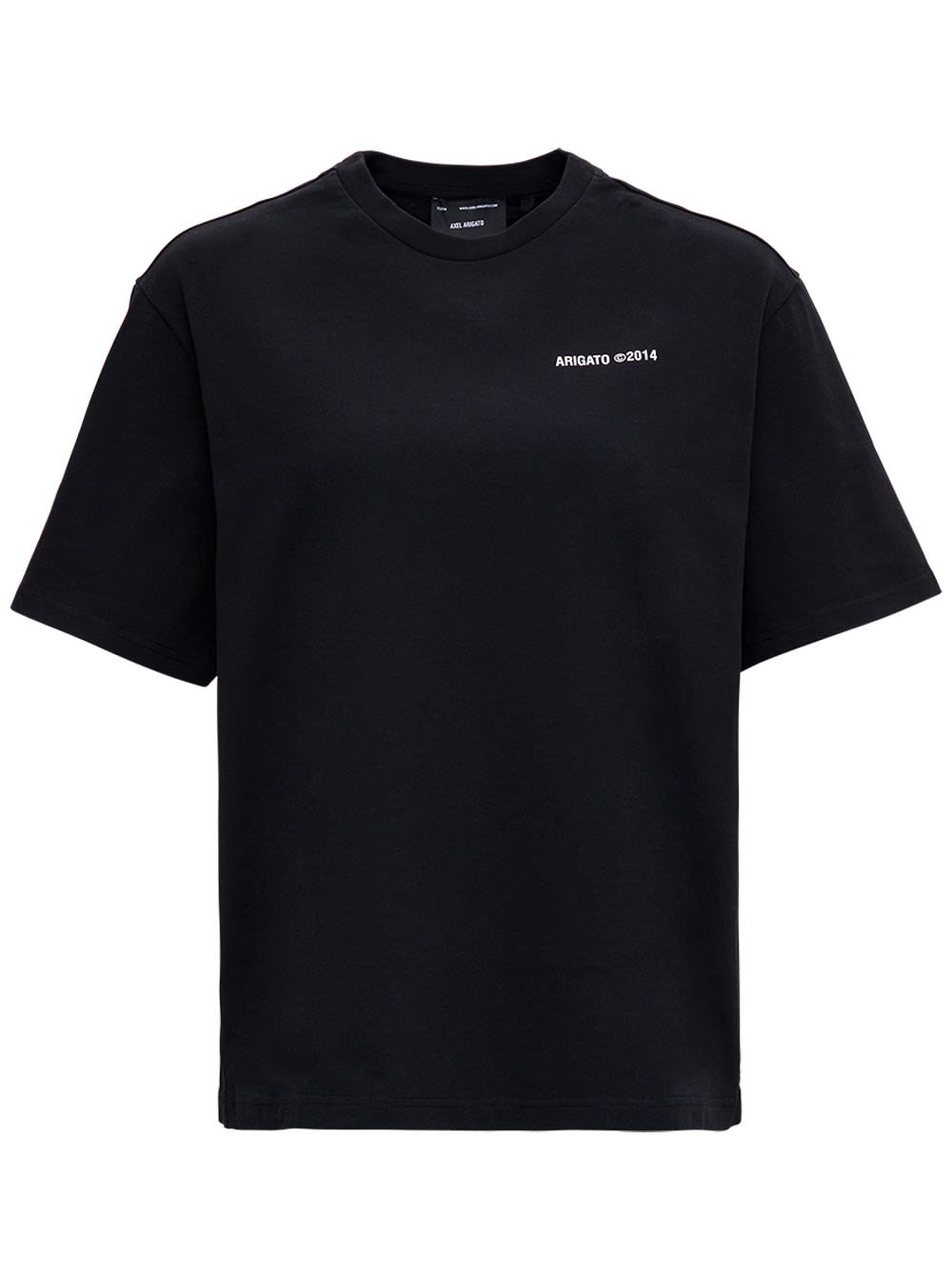 Axel Arigato Black Cotton T-shirt With Logo