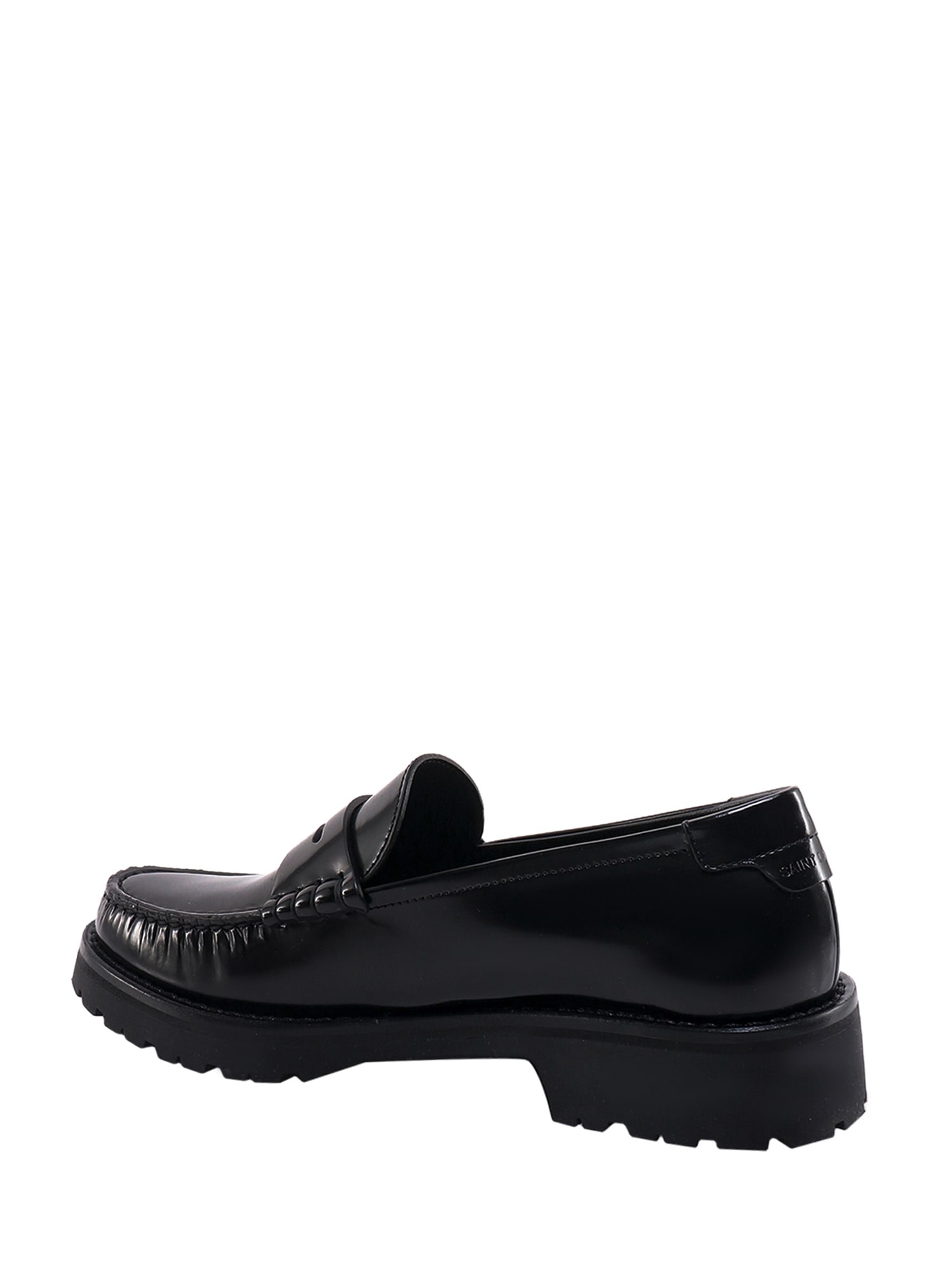 Shop Saint Laurent Le Loafer Monogram In Black