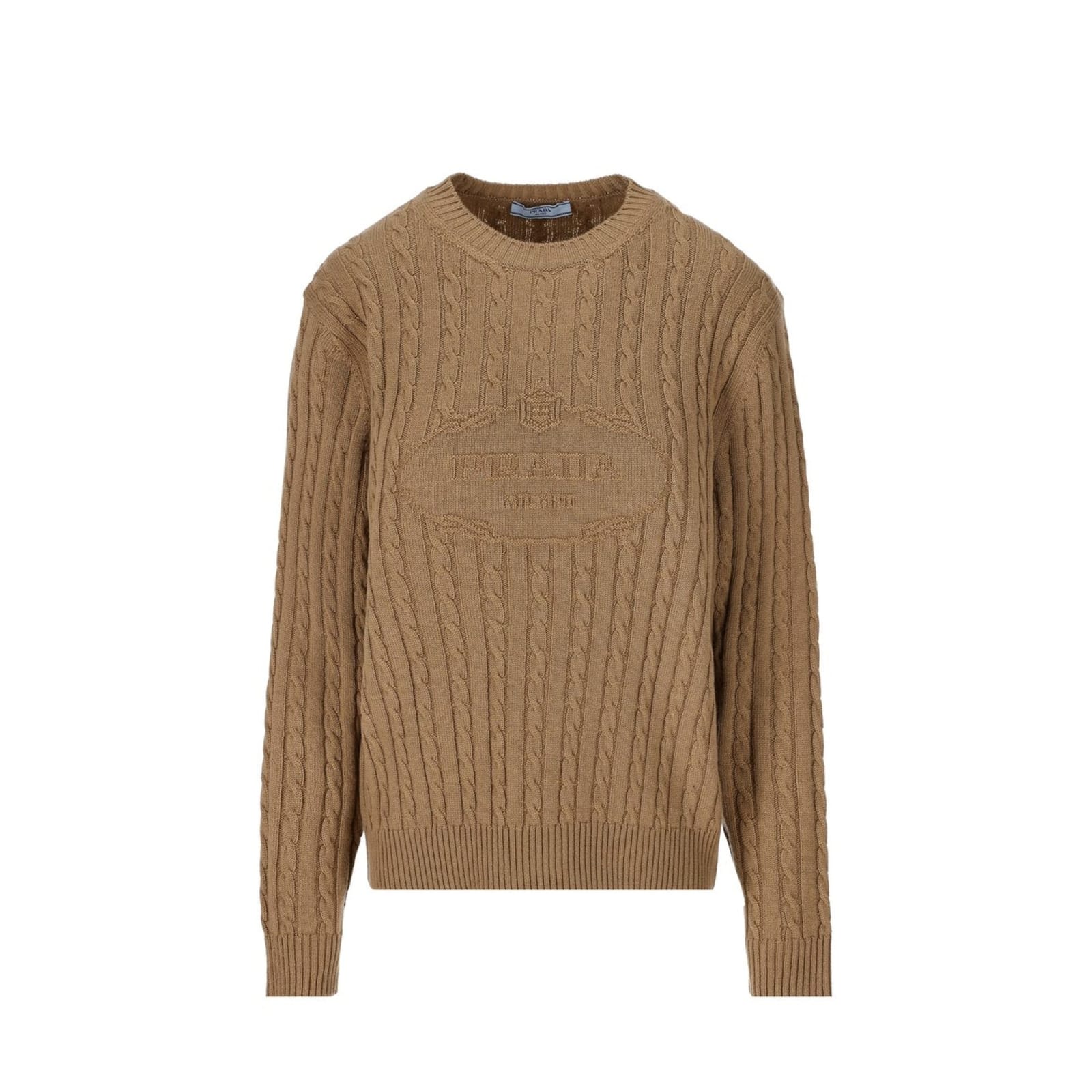 Shop Prada Cashmere Sweater In Brown