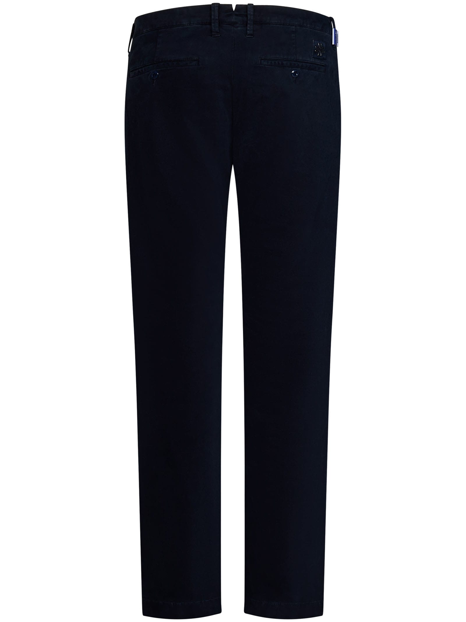 Shop Jacob Cohen Trousers In Navy Blue