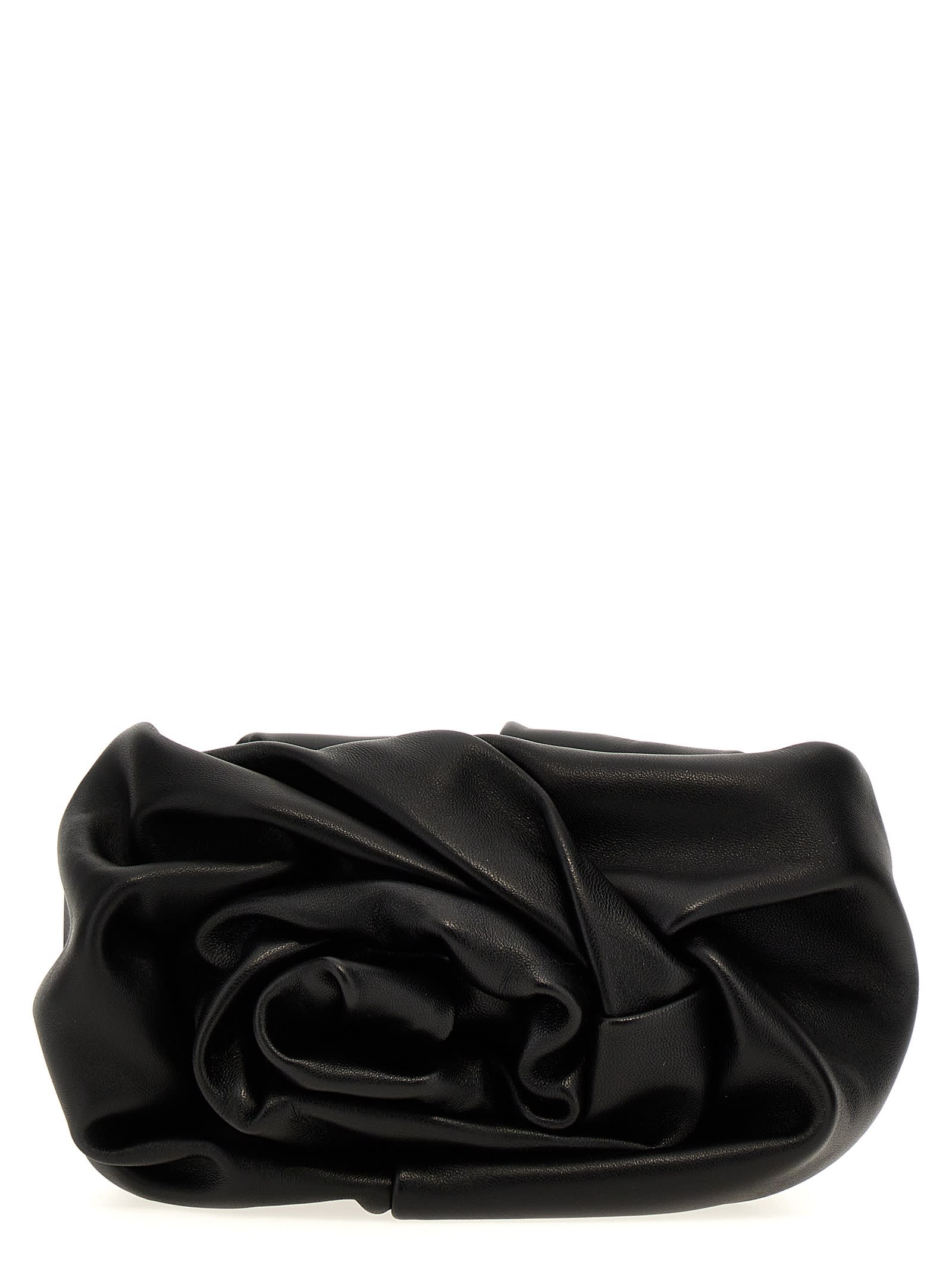Burberry Rose Clutch In Black