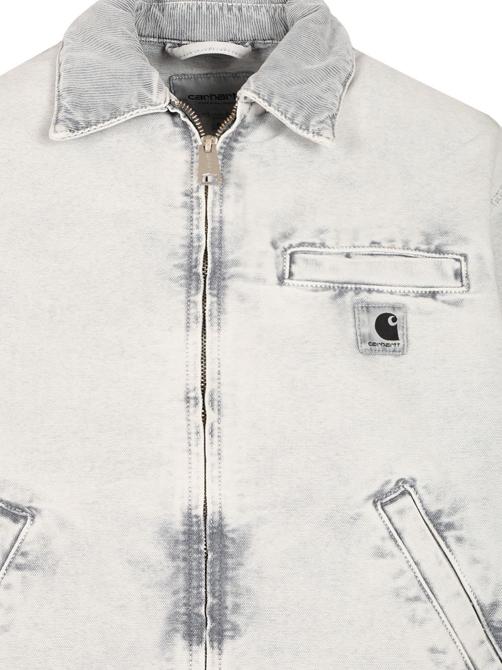 Carhartt Emery Jacket With Collar And Pockets In Gray