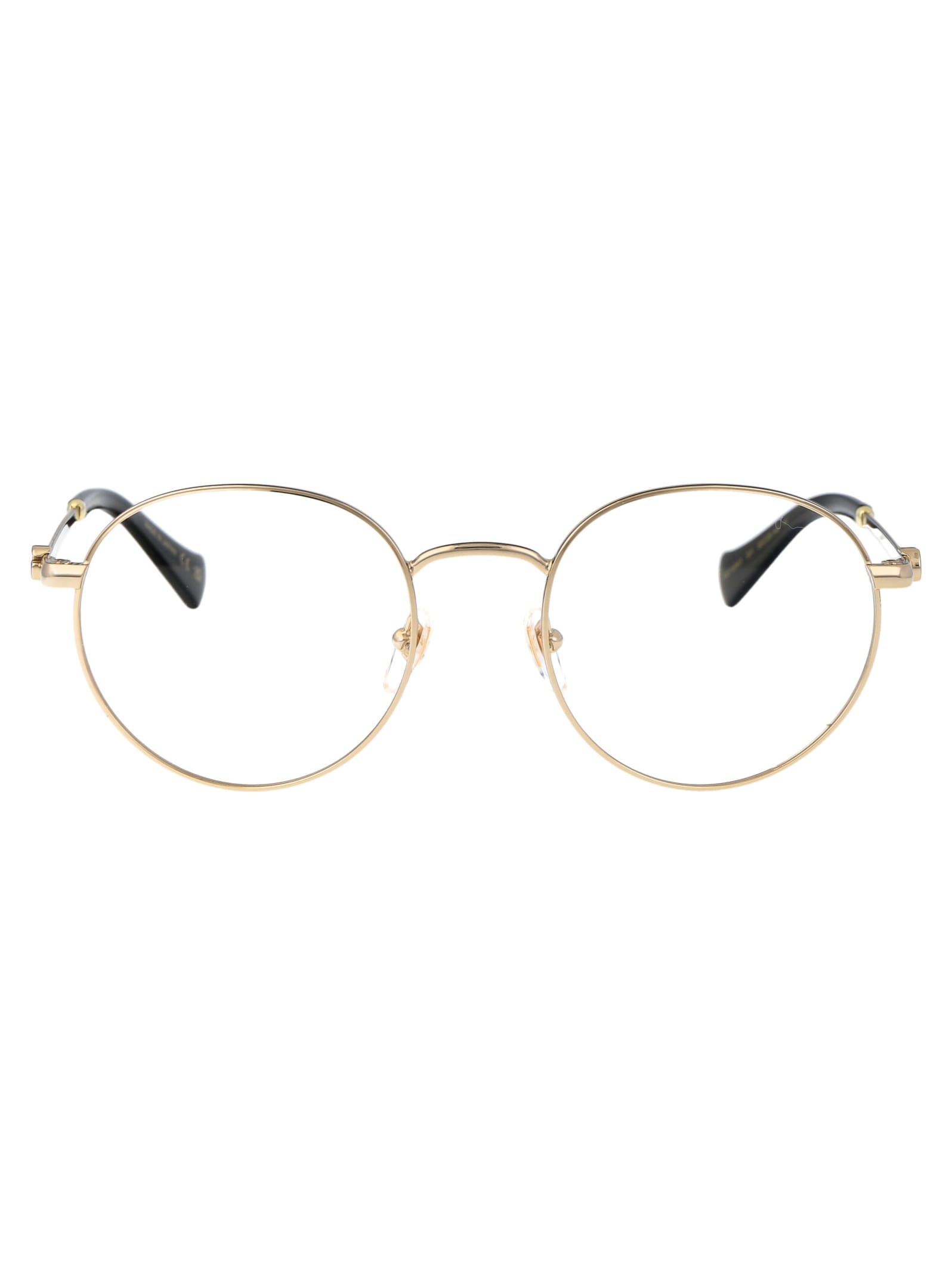 Shop Gucci Gg1594o Glasses In 001 Gold Gold Transparent