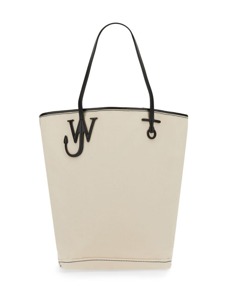 Shop Jw Anderson Tall Anchor Tote Bag In White