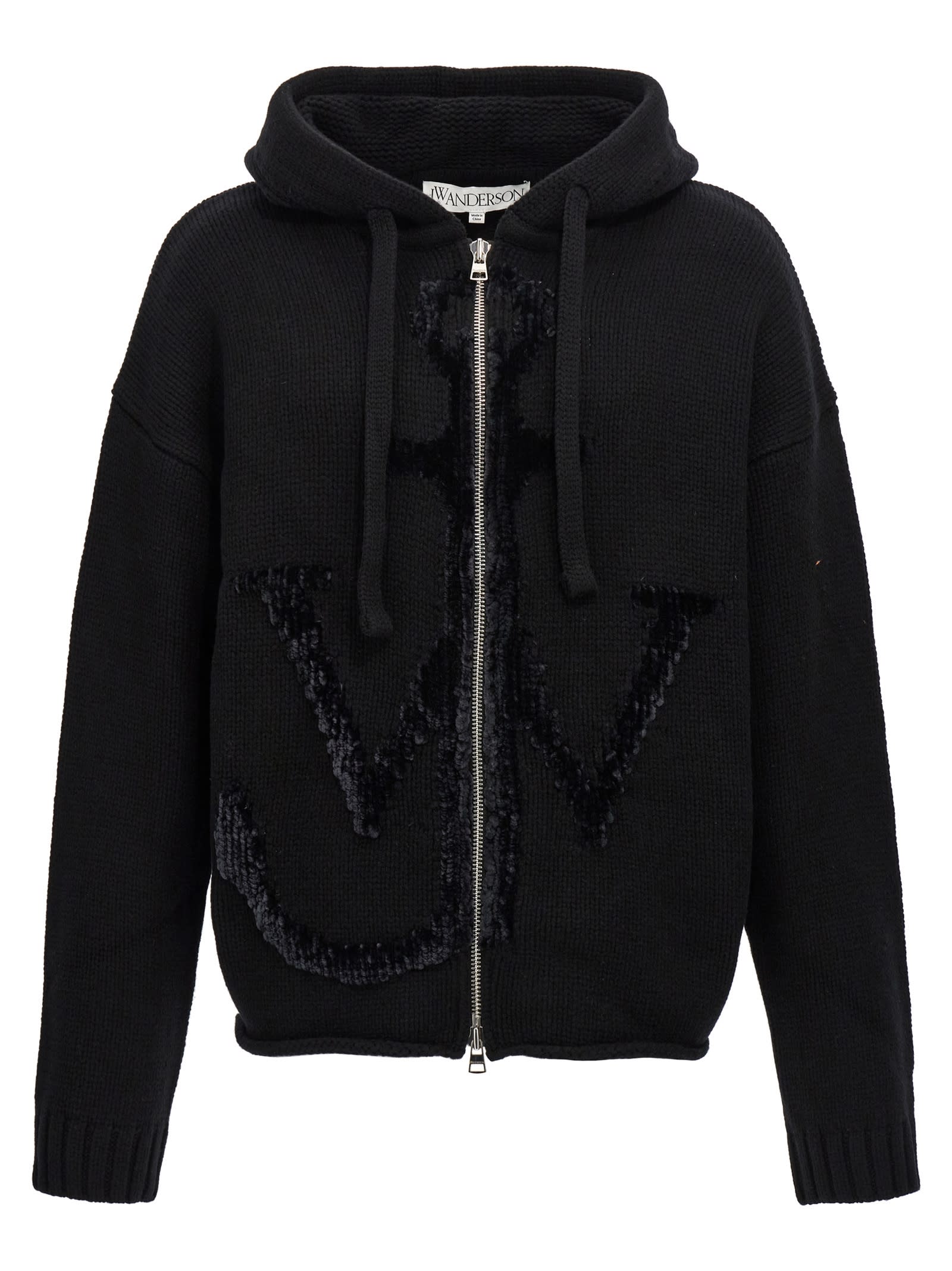 Shop Jw Anderson Anchor Jwa Hoodie In Black