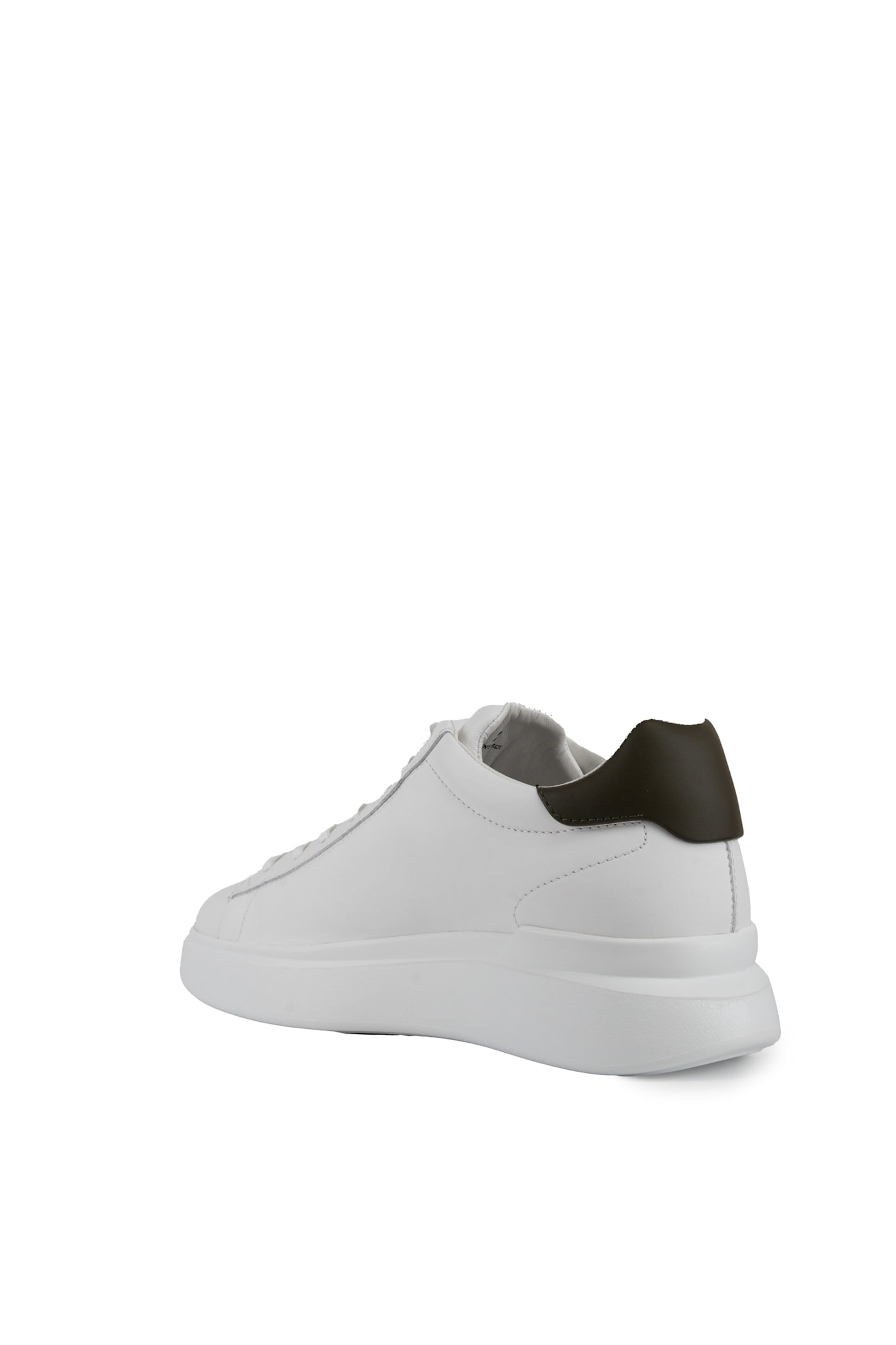 Shop Hogan H580 Leather Sneakers In Bianco