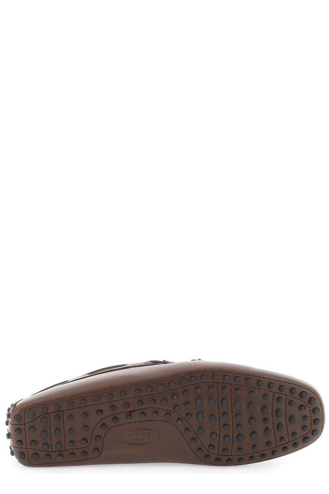 Shop Tod's Gommino Slip-on Driving Loafers In Brown