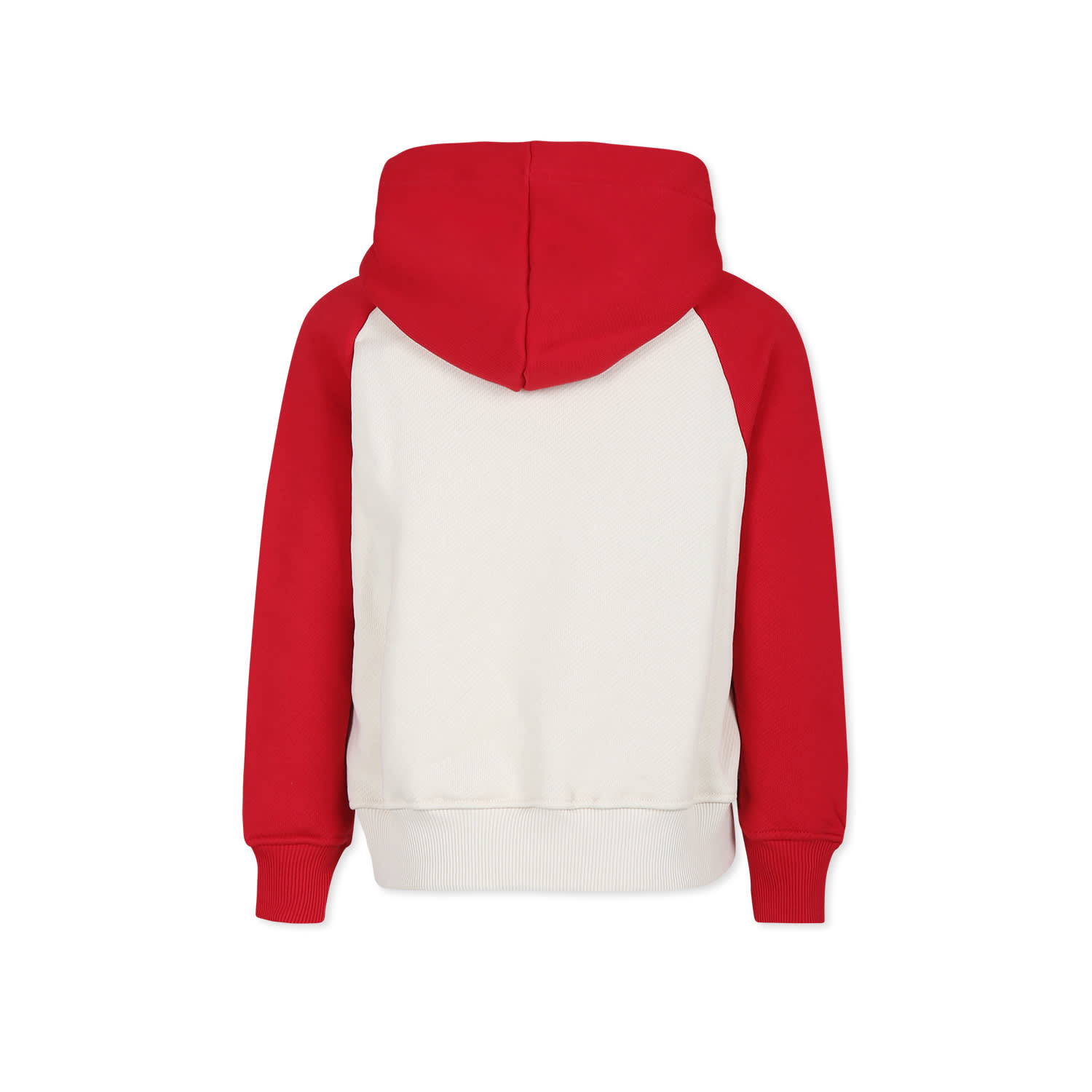 Msgm Ivory Sweatshirt For Boy With Logo In Ivory