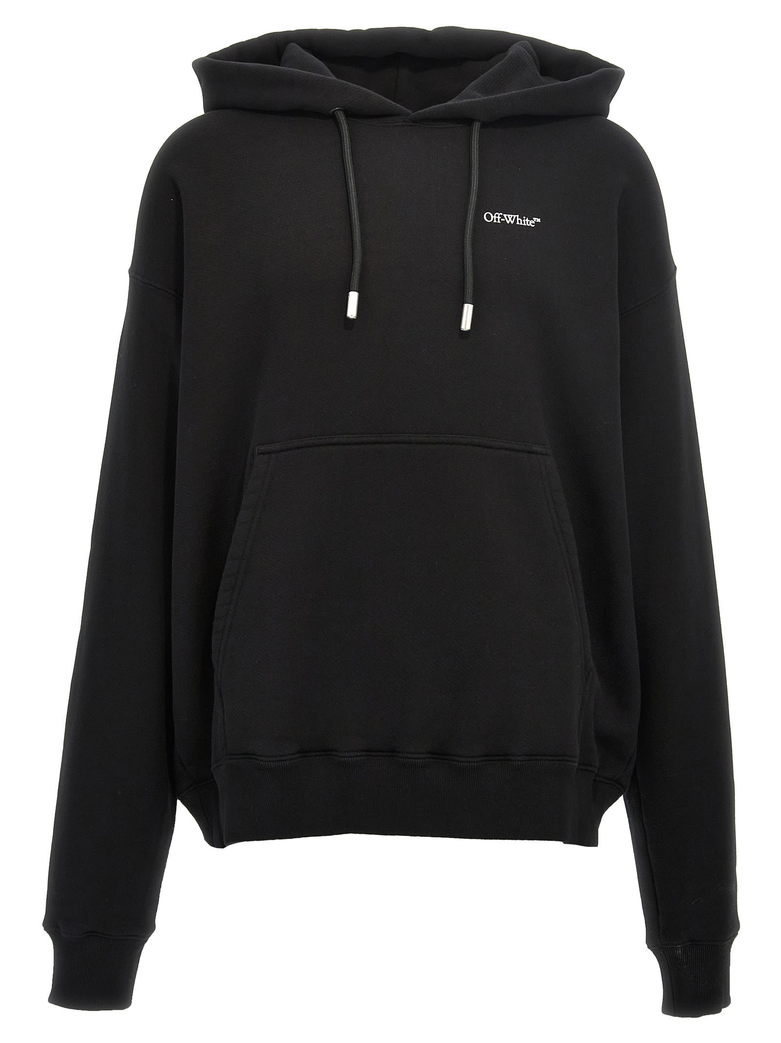 Shop Off-white Windy Arrow Skate Hoodie In White/black