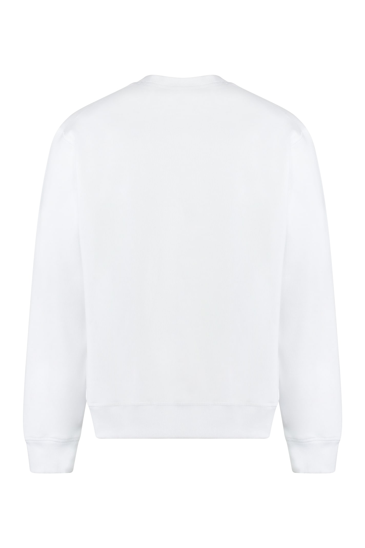 Shop Dsquared2 Cotton Crew-neck Sweatshirt In White