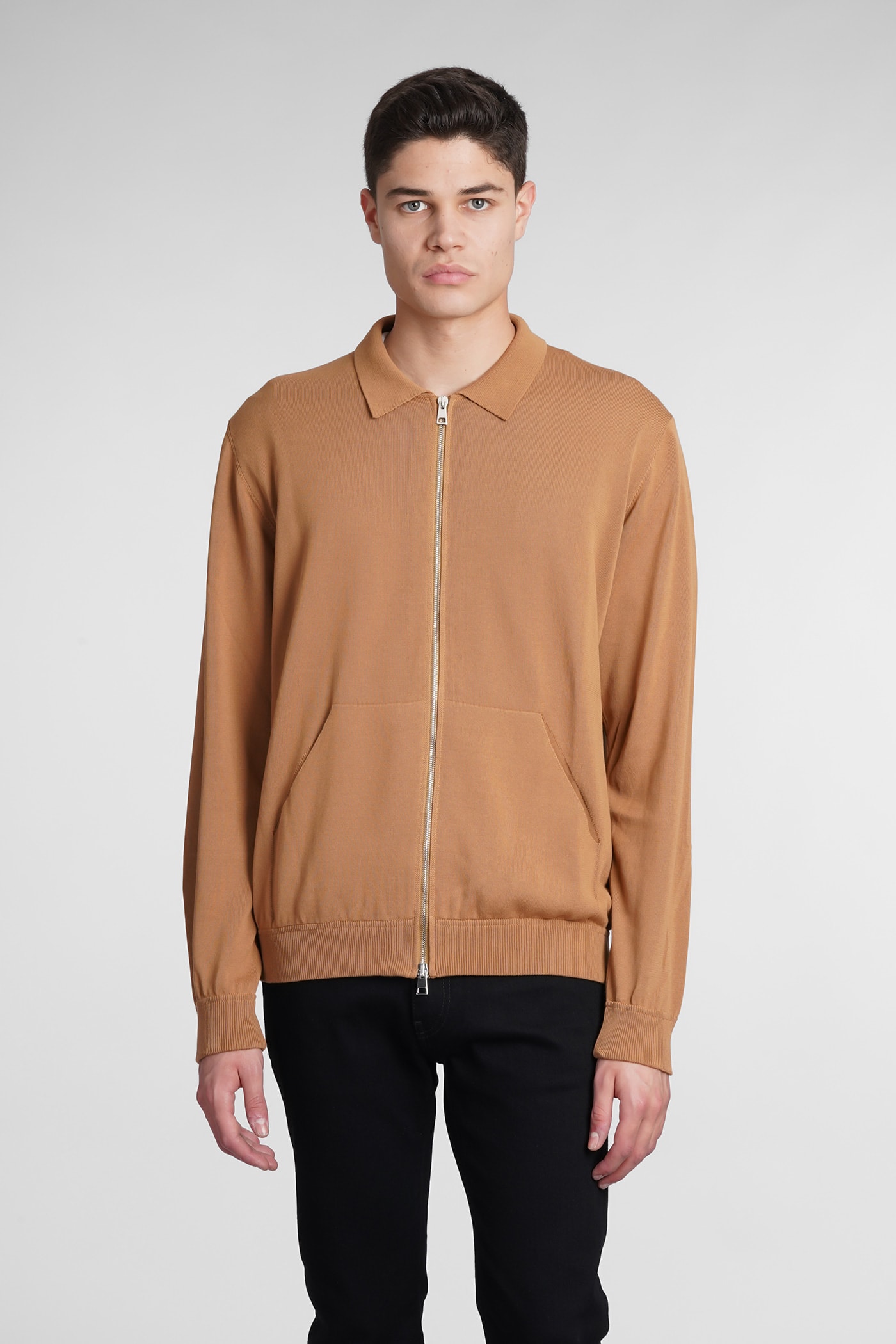 Shop Roberto Collina Shirt In Leather Color Cotton In Sand