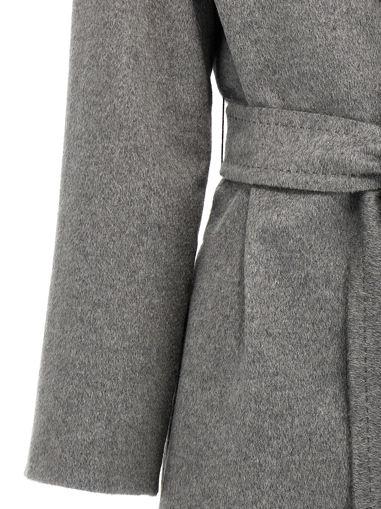 Max Mara Pazzo Coat In Gray