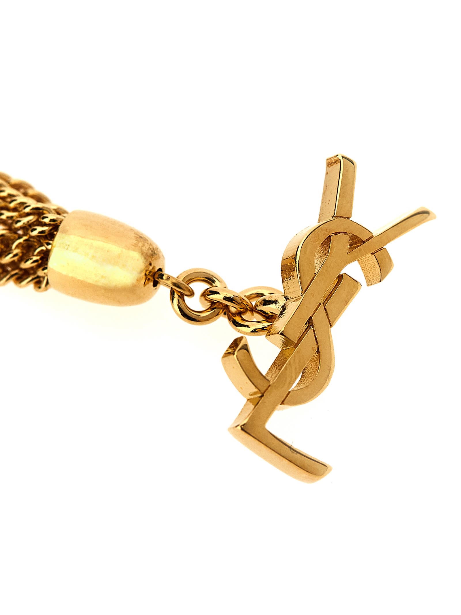 Saint Laurent Cassandre Bracelet In Gold