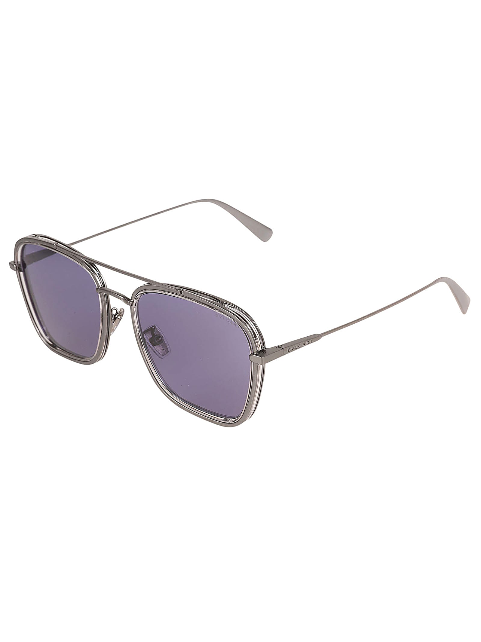 Shop Bulgari Bv40018u Sunglasses In 13v - Silver