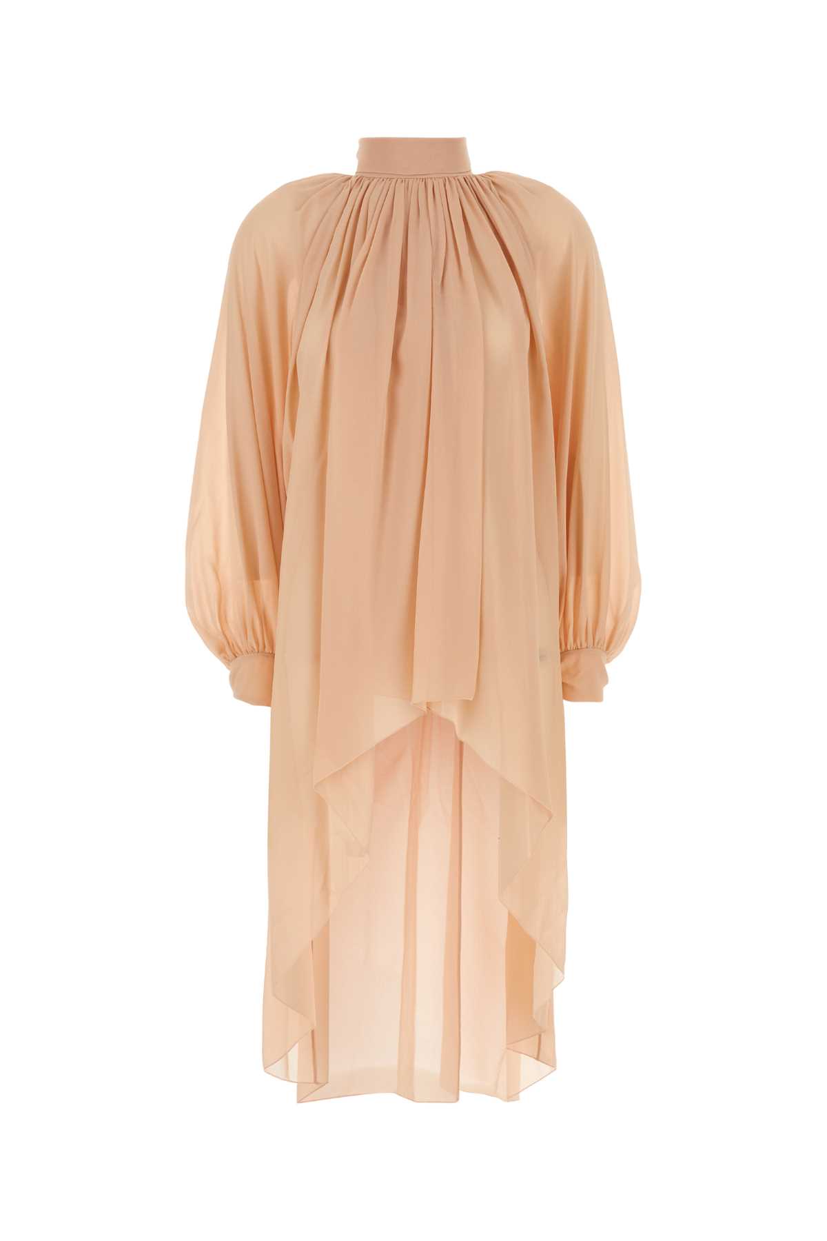 Shop Chloé Salmon Georgette Blouse In Pearlblush