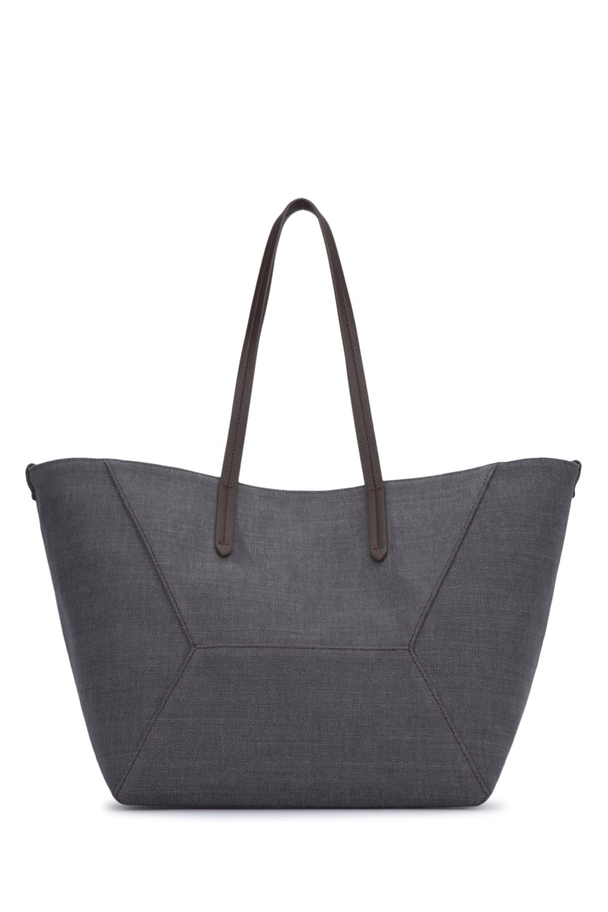 Shop Brunello Cucinelli Handbag In Greyseal