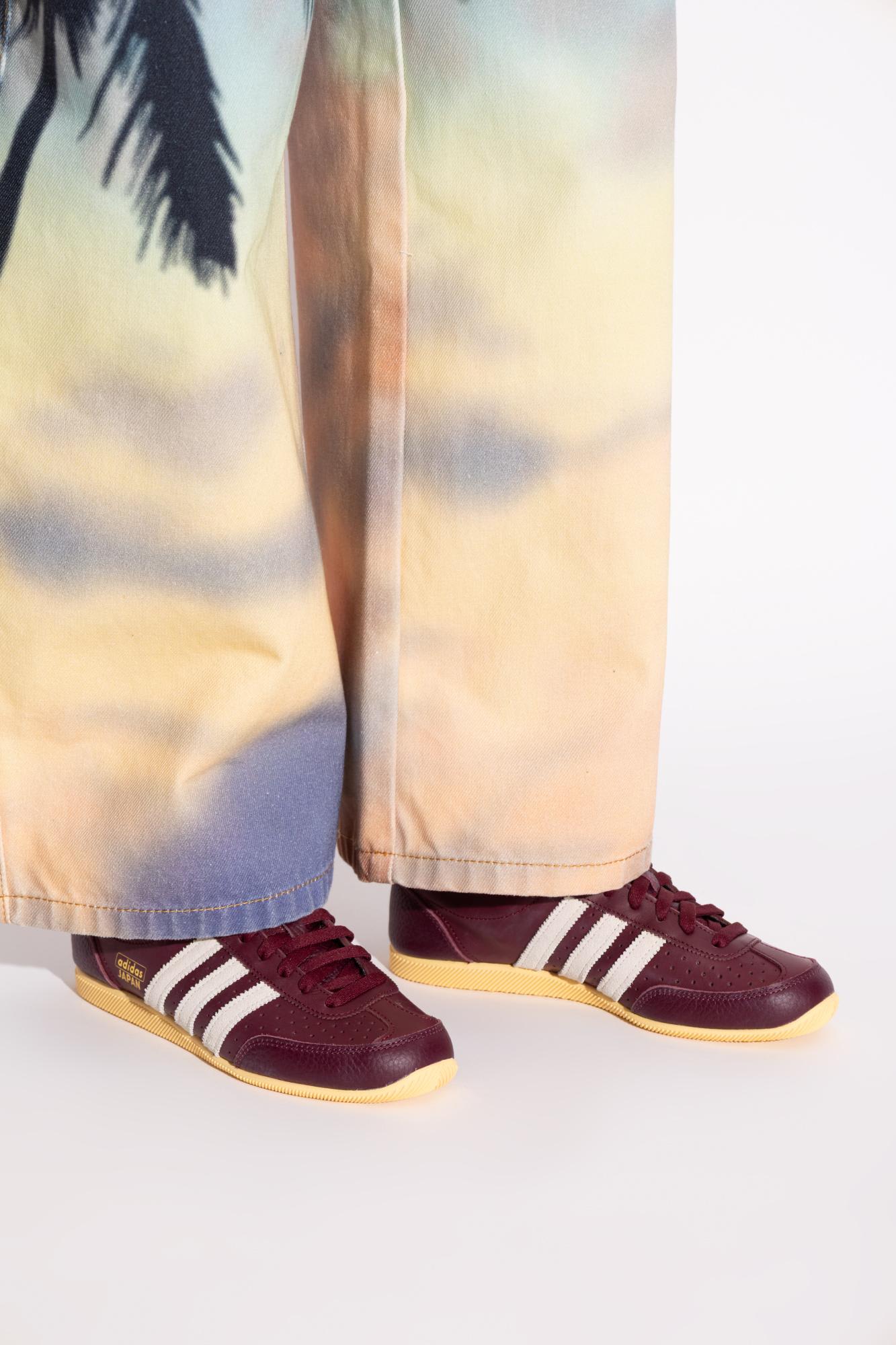 Adidas Originals Womens Shadow Red Cream White Japan Decon Leather Low-top Trainers