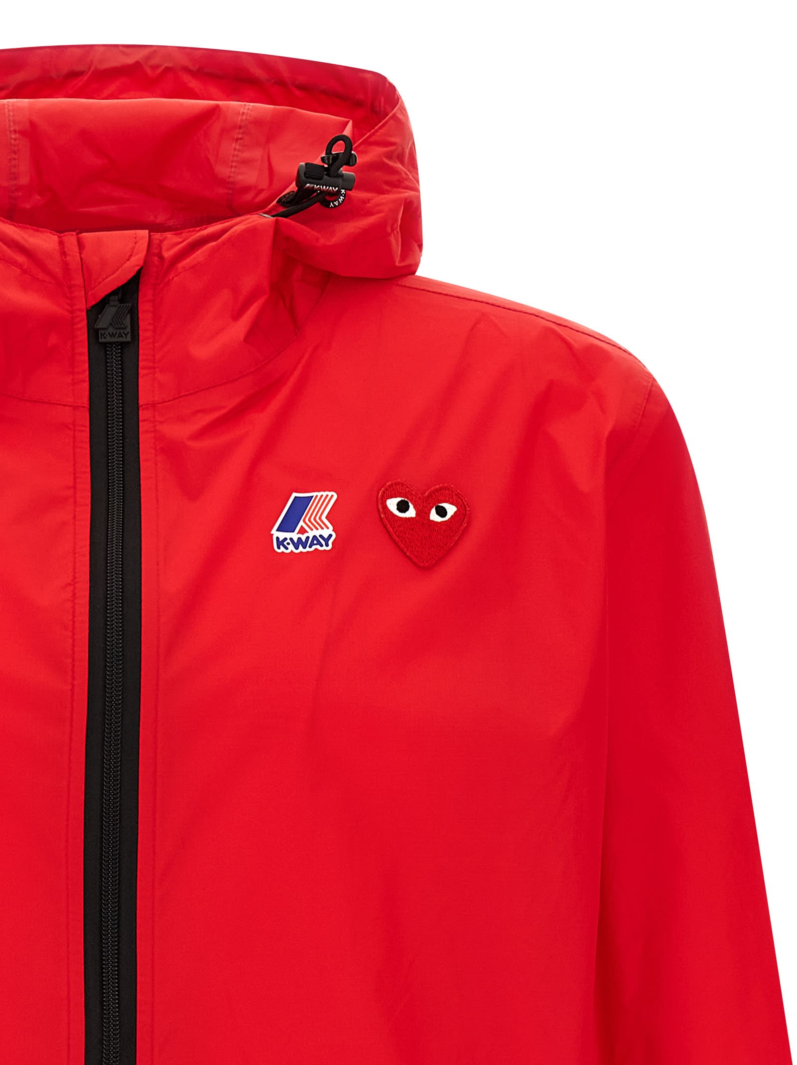 Comme Des Garçons Play Coats & Jackets In Red