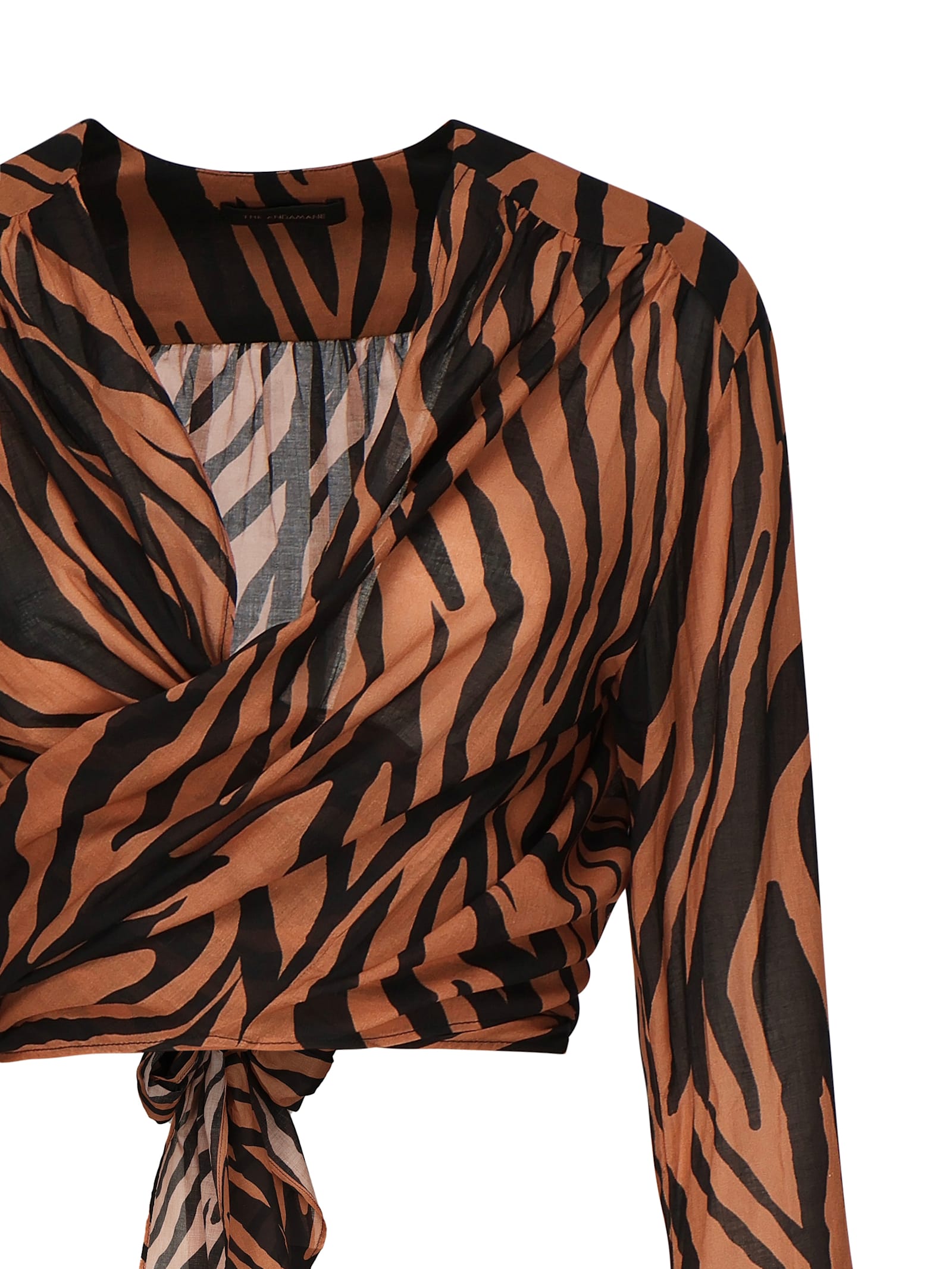 The Andamane Wynn Zebra Print Top