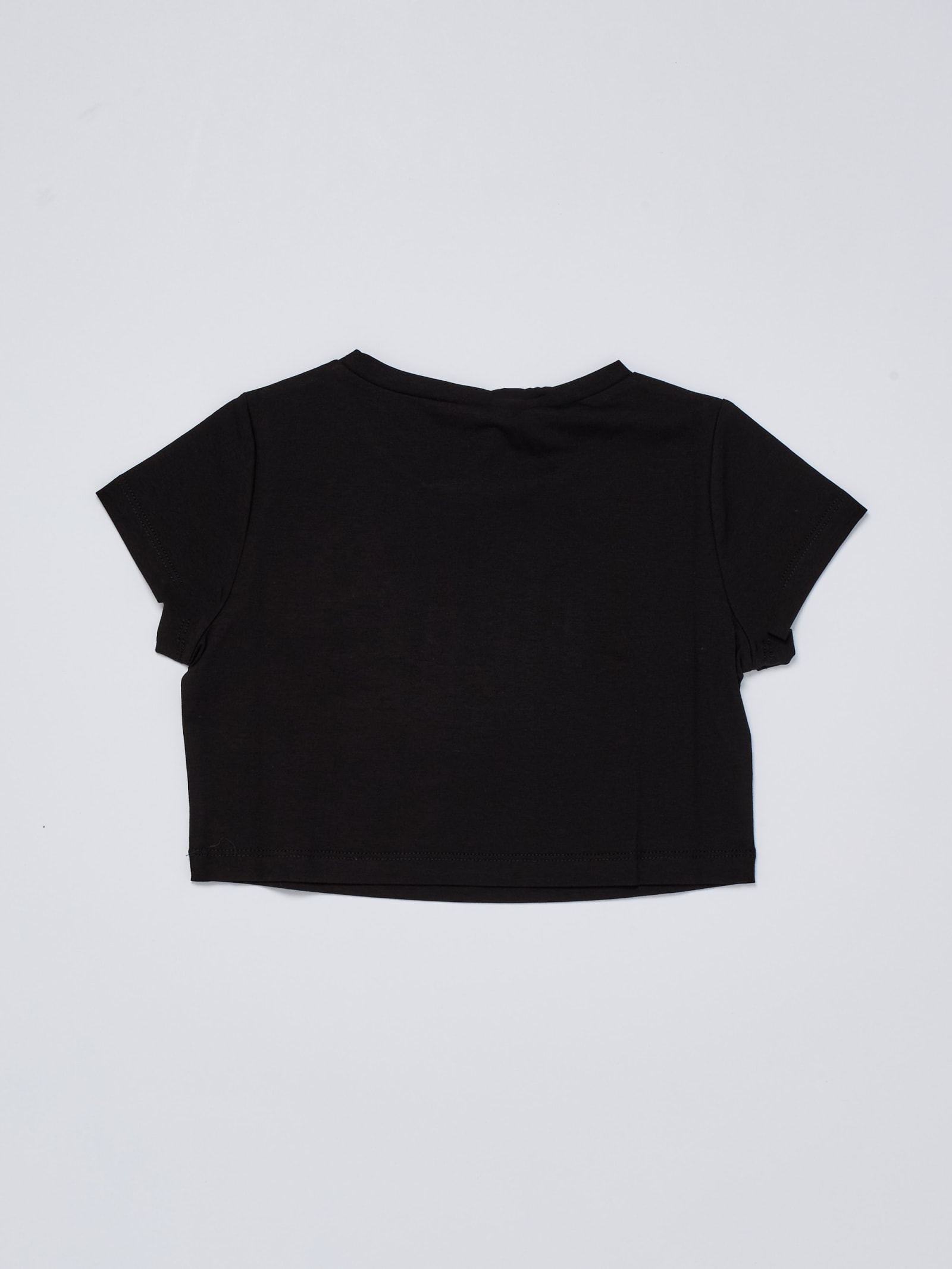 Shop Liu •jo T-shirt T-shirt In Nero-argento