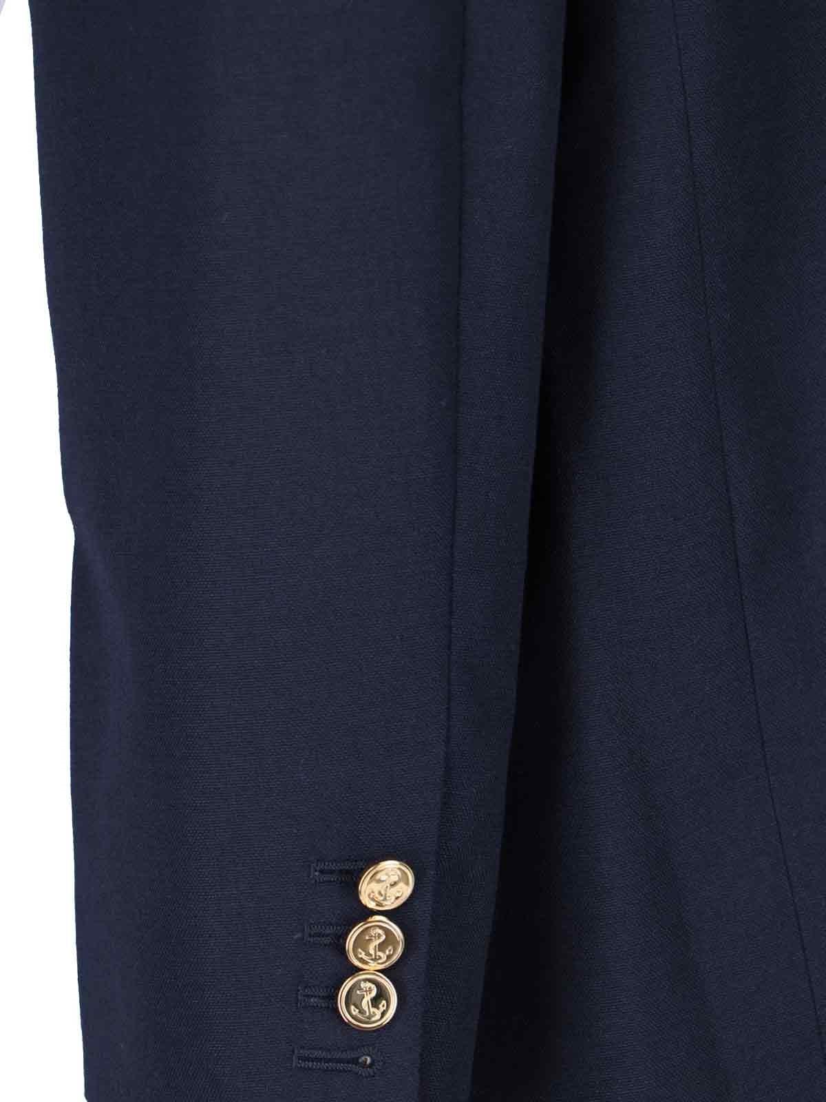 Shop Thom Browne Single-breasted Blazer In Blue