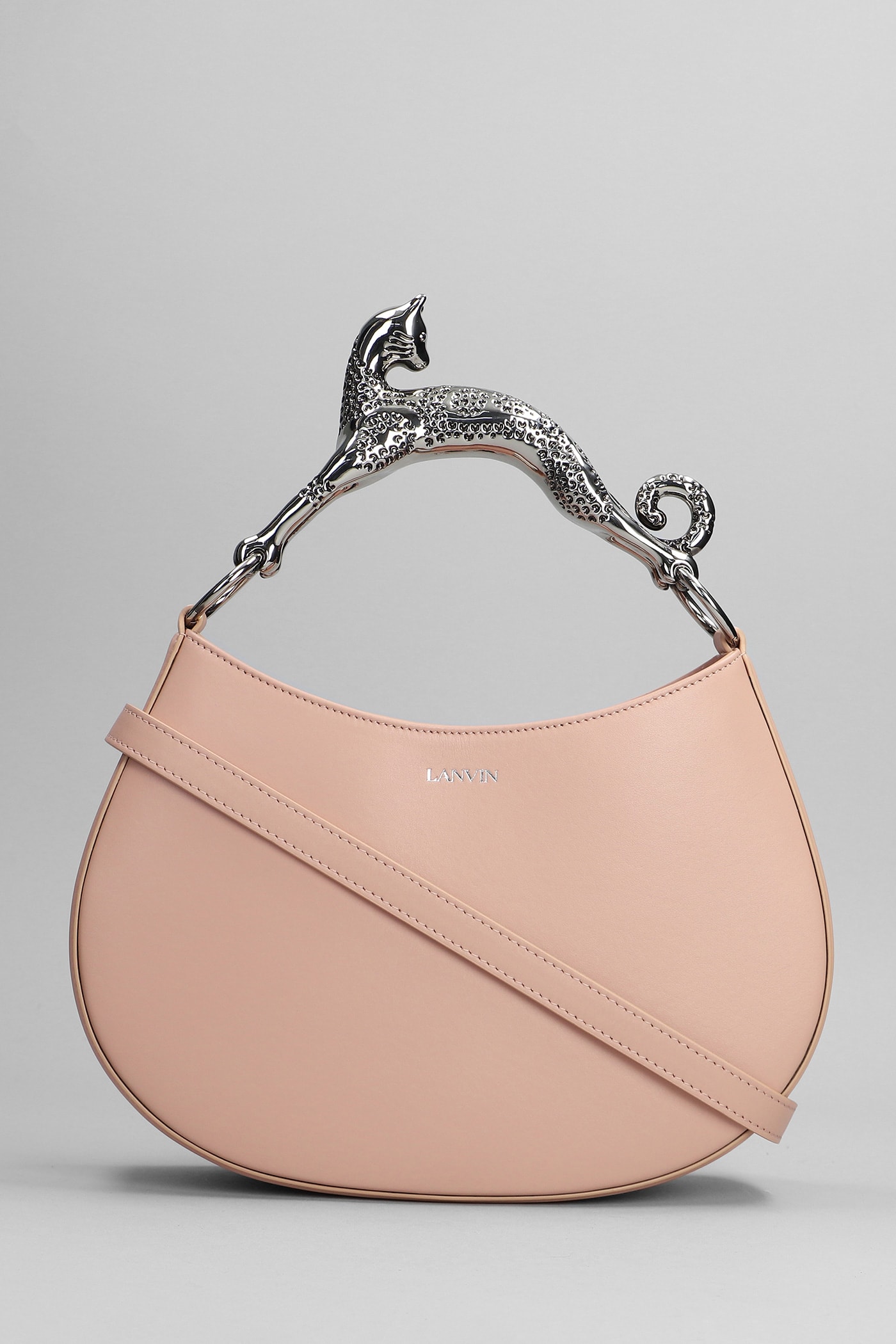 Lanvin Hand Bag In Rose-pink Leather
