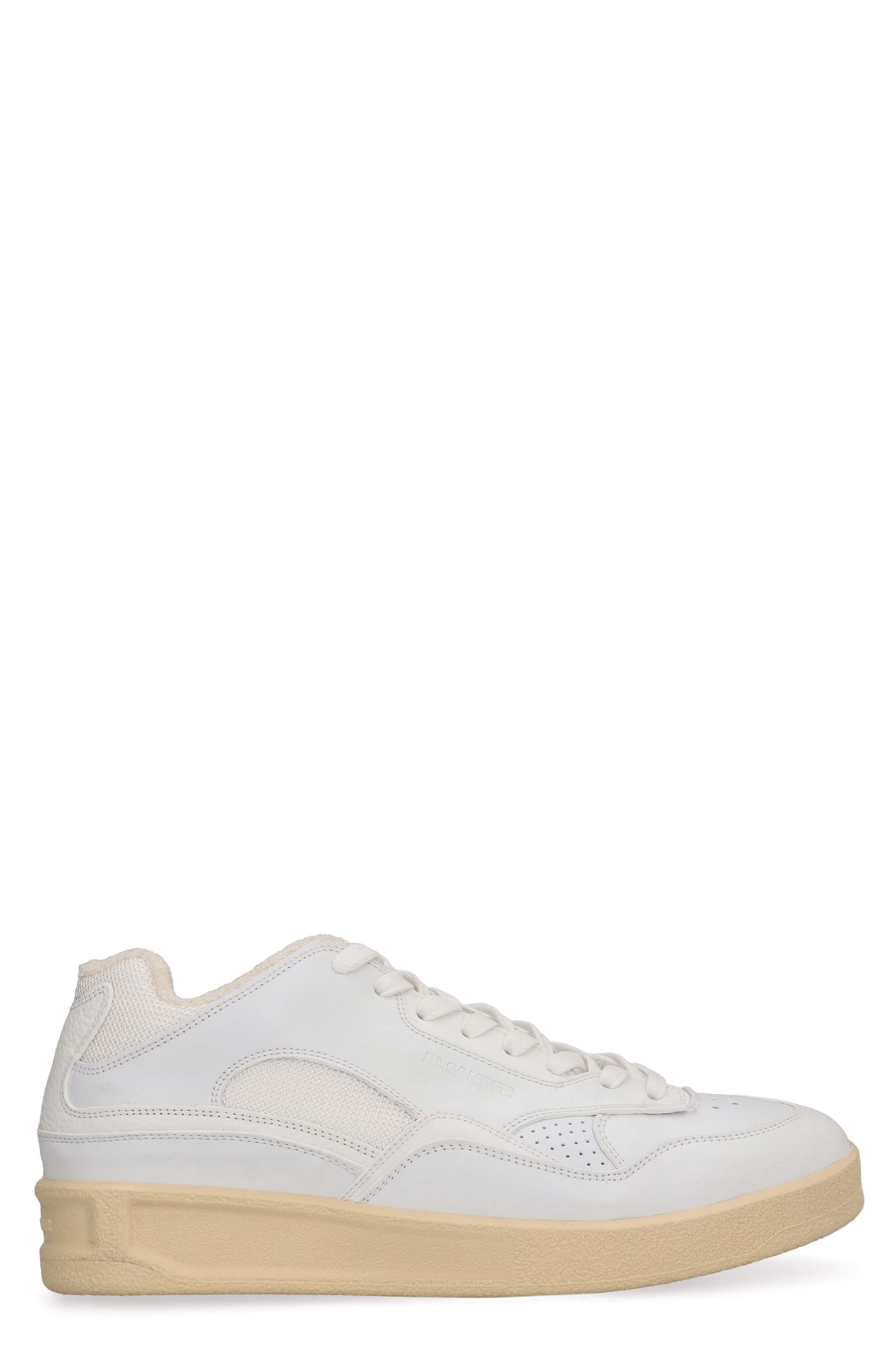 Shop Jil Sander Dragon Low-top Sneakers In White
