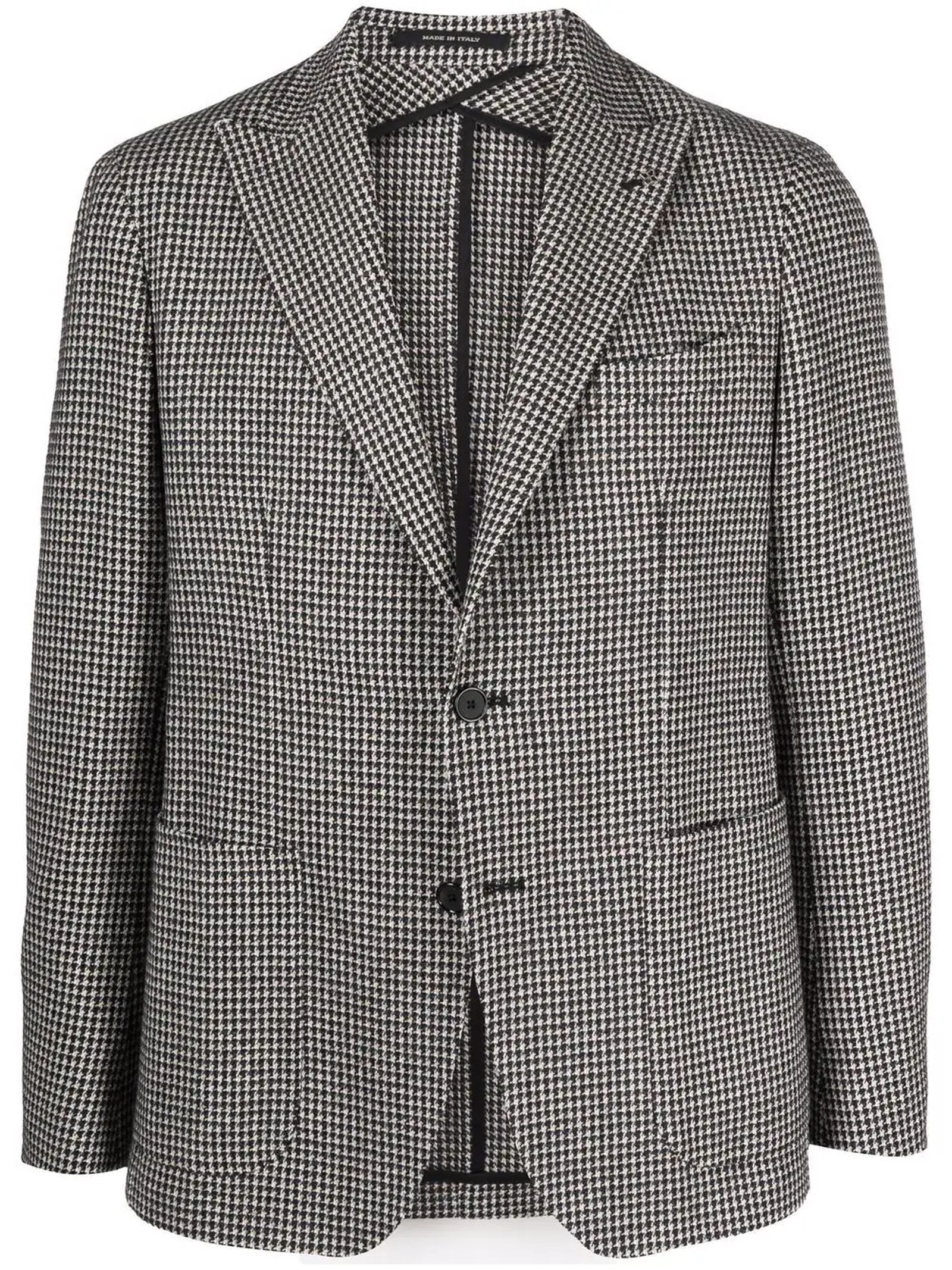 Tagliatore Grey Wool-cotton Blend Jacket