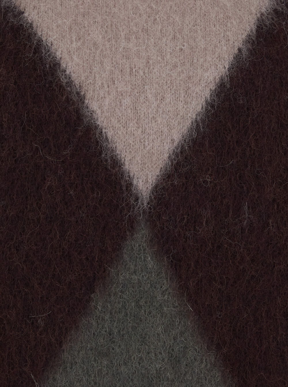 Mauro Grifoni Maglia Collo Alto Intarsio In Brown