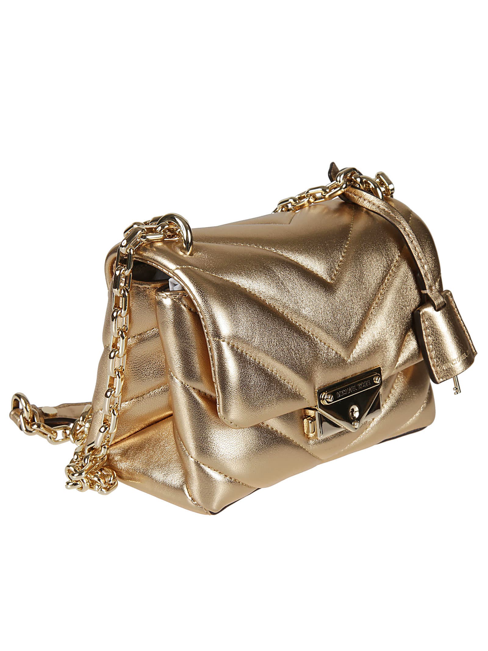 michael kors gold shoulder bag