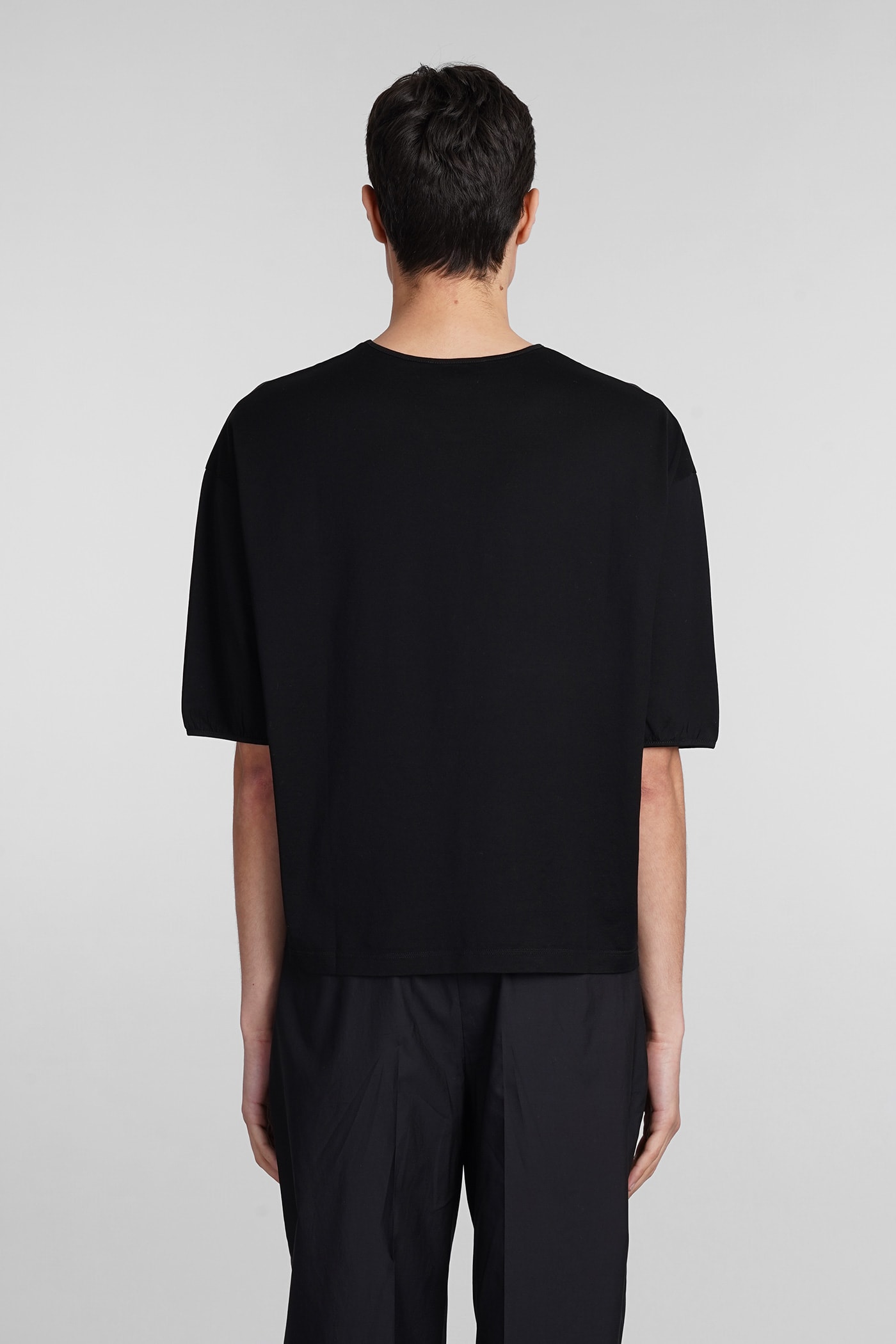 Shop Lemaire T-shirt In Black Cotton