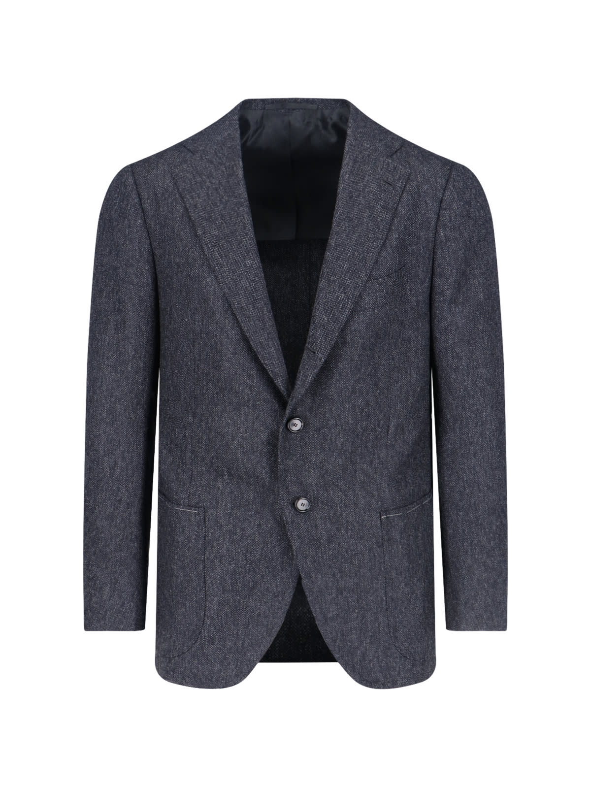 Cesare Attolini Single-breasted Virgin Wool Blazer In Gray