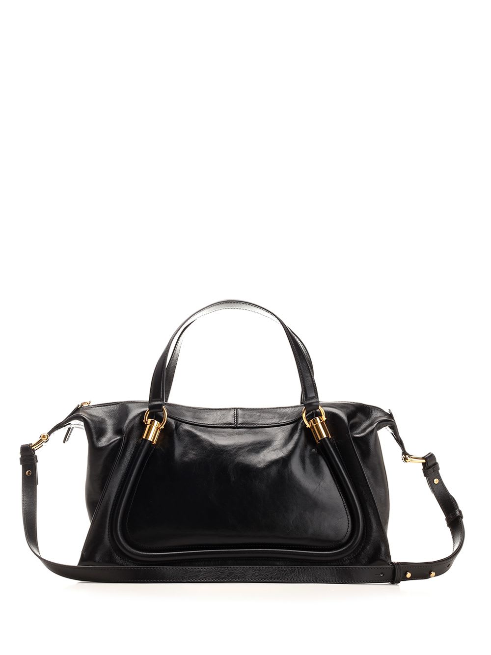 Shop Chloé Paraty Shoulder Bag In Black