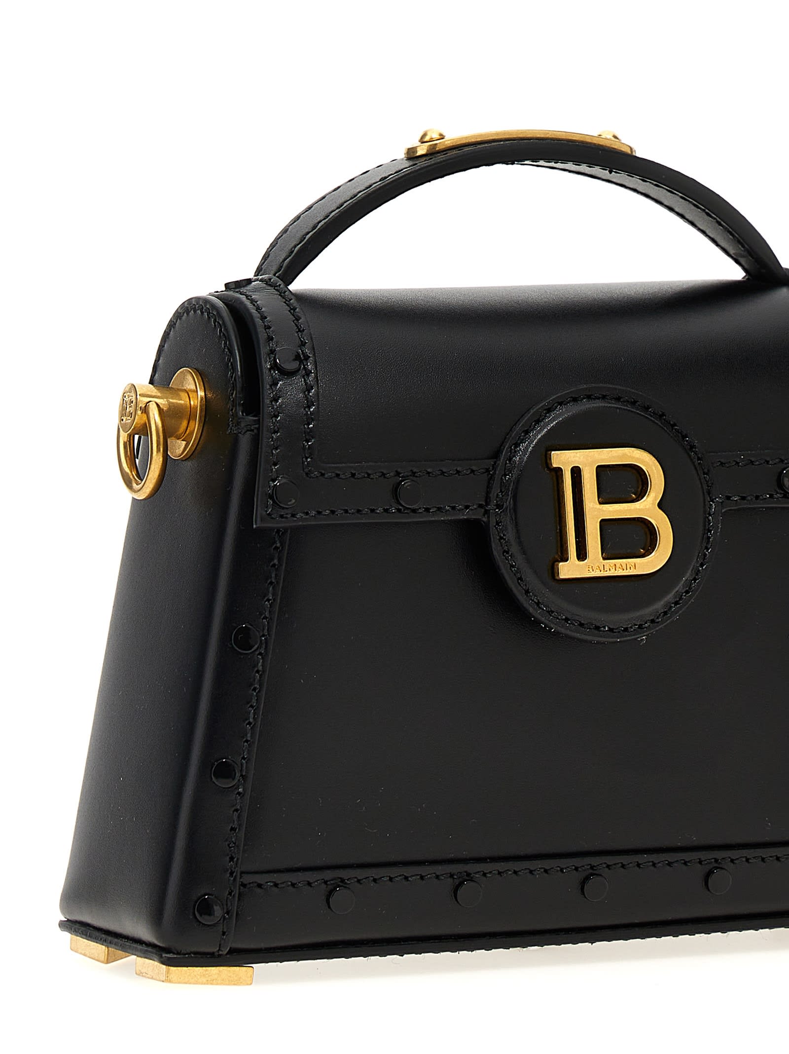 Shop Balmain B-buzz Dynasty Small Handbag In Black