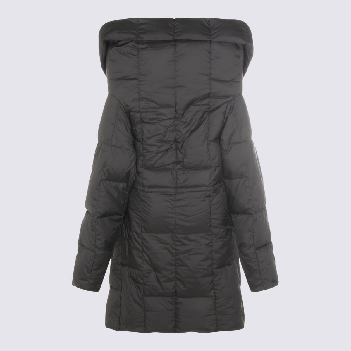 Add Button Quilted Top In Black