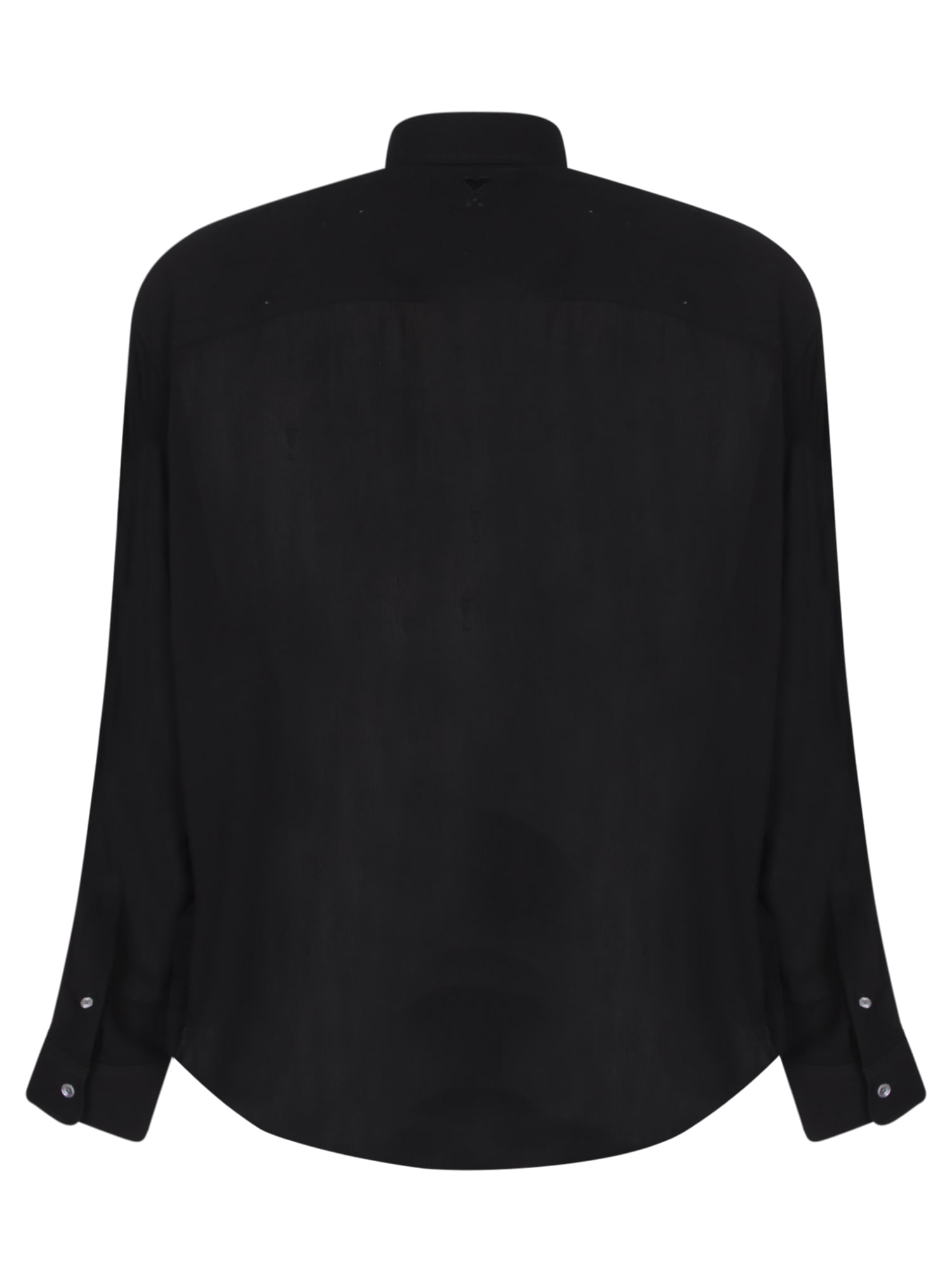 Shop Ami Alexandre Mattiussi Boxy Fit Black Shirt