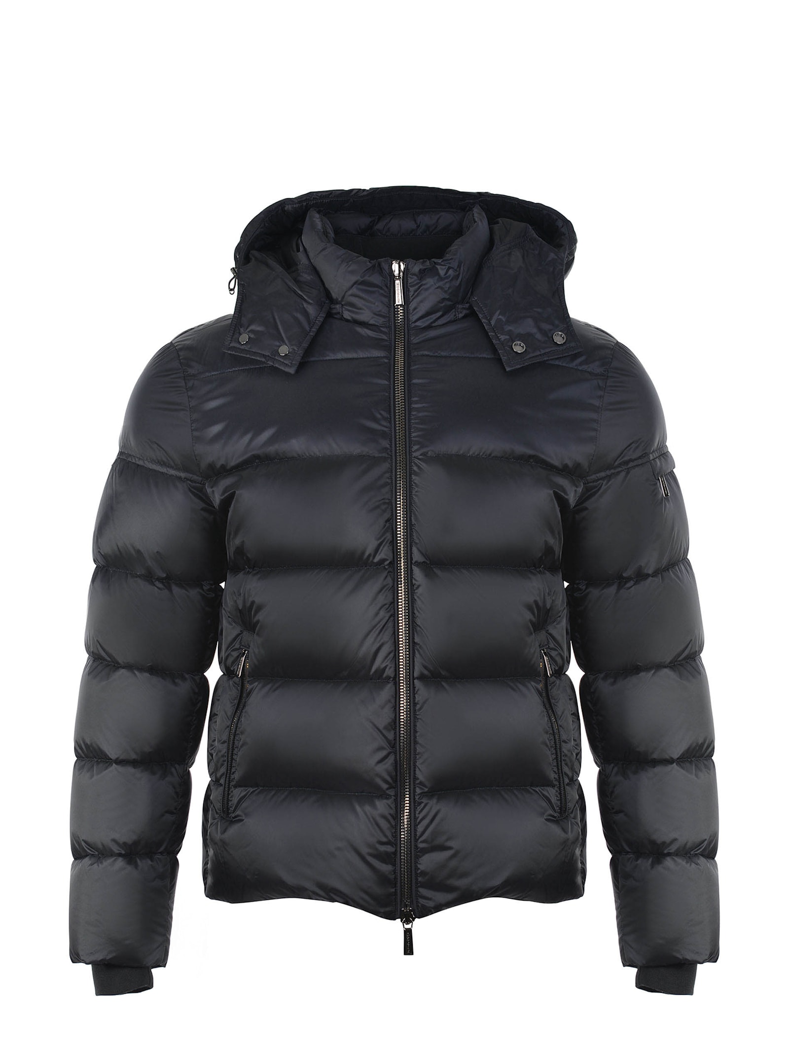 Down Jacket In Black Nylon