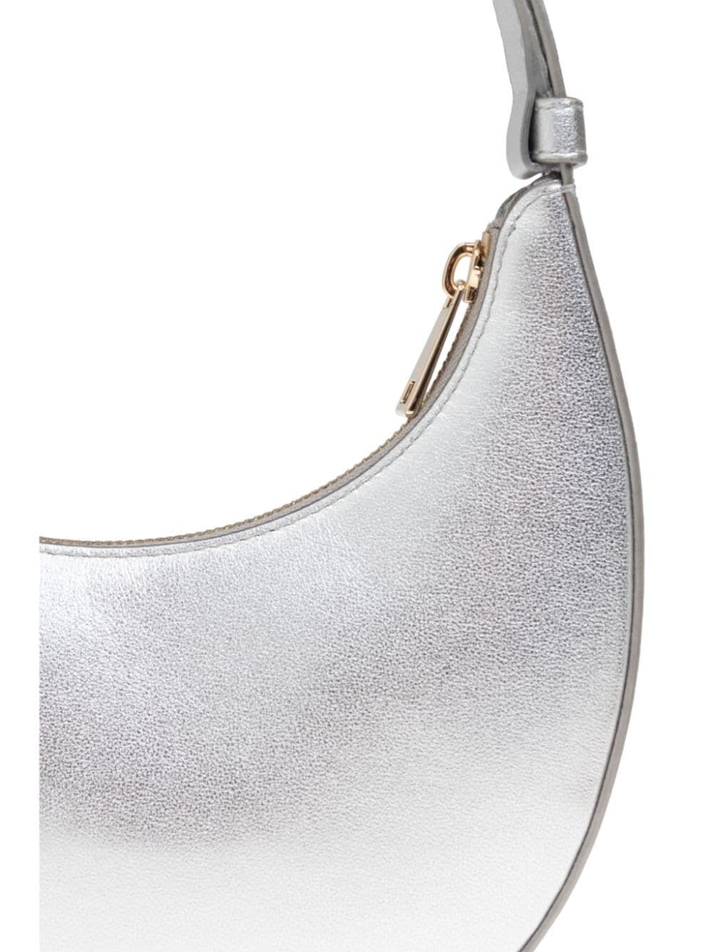 Shop Furla Delizia Mini Shoulder Bag In Silver