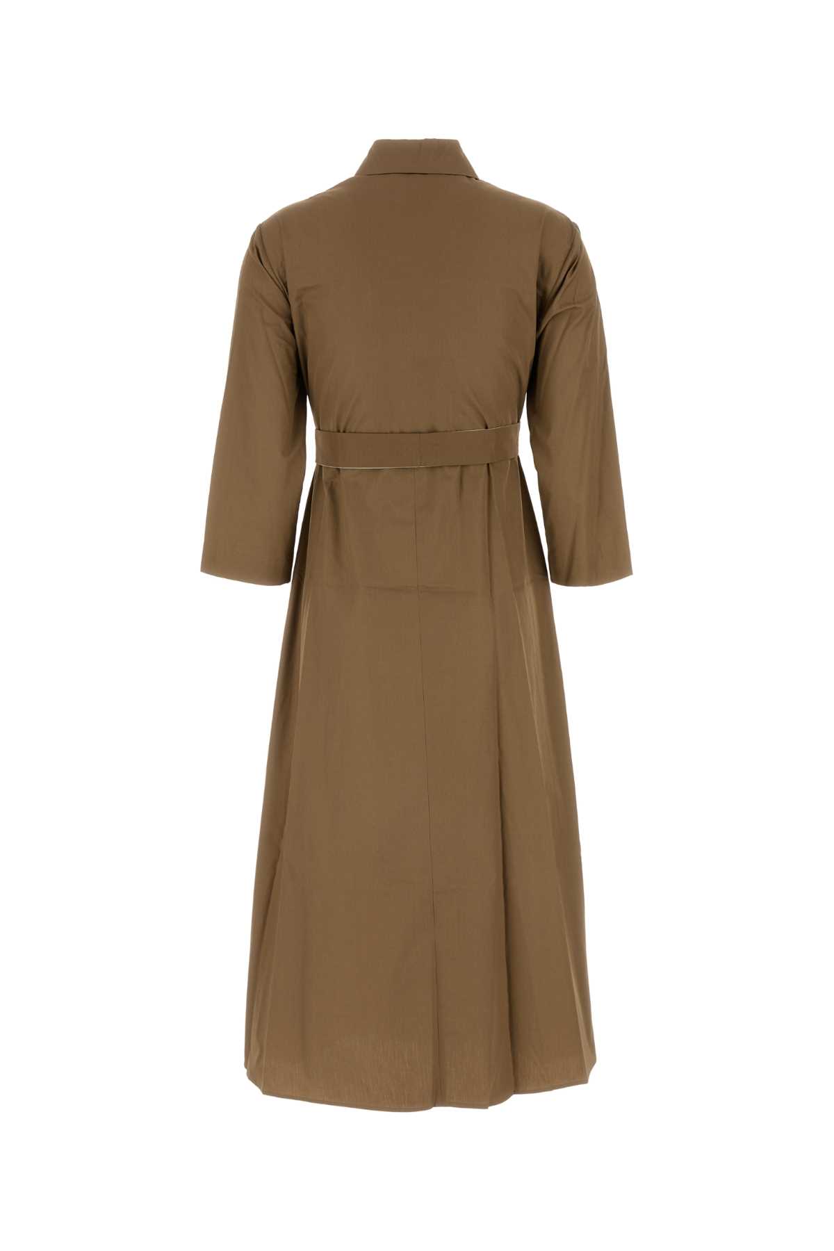 Shop 's Max Mara Mud Poplin Olimpia Shirt Dress In Caramel