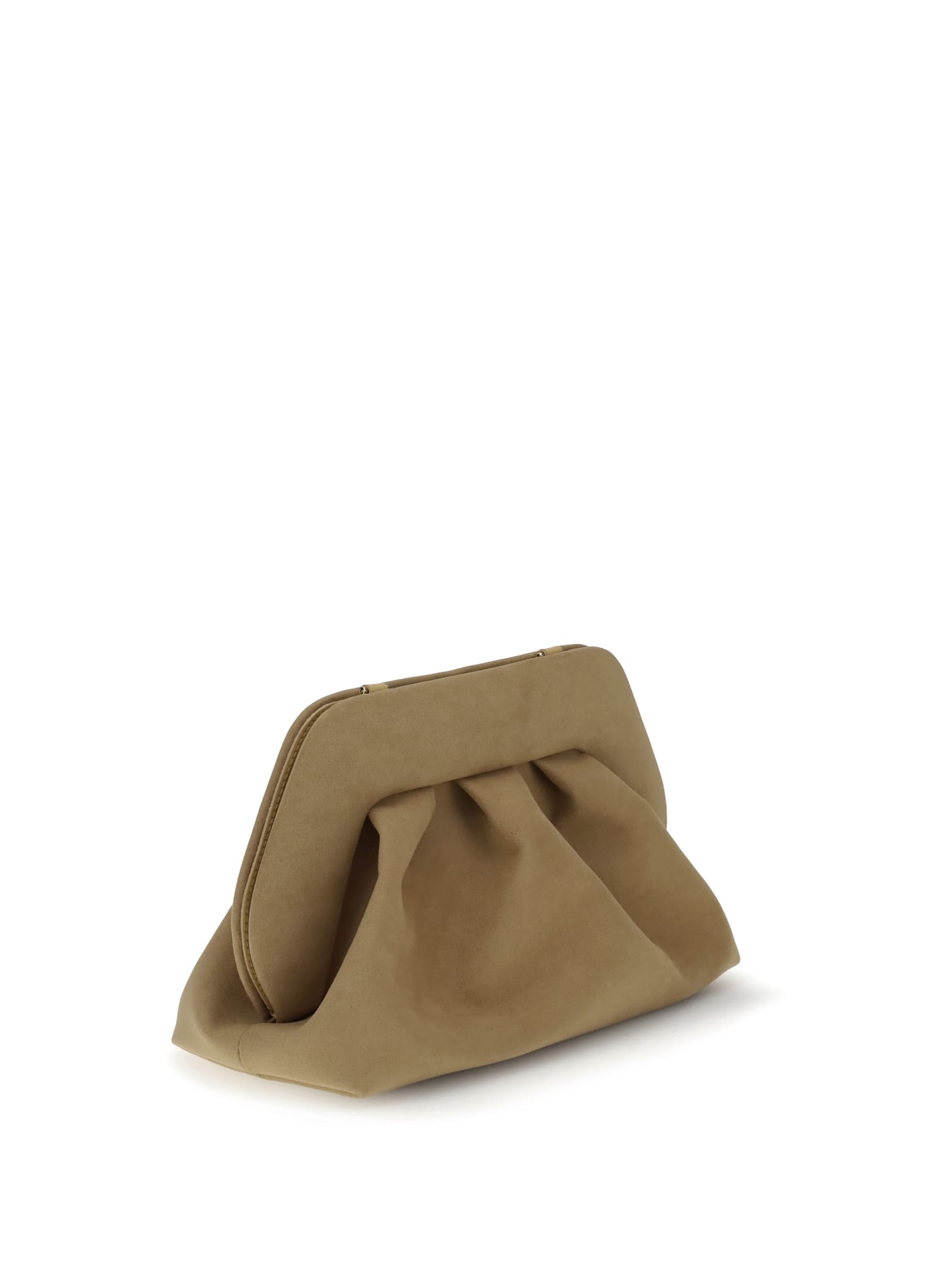 Themoirè Bios Suede Clutch Bag