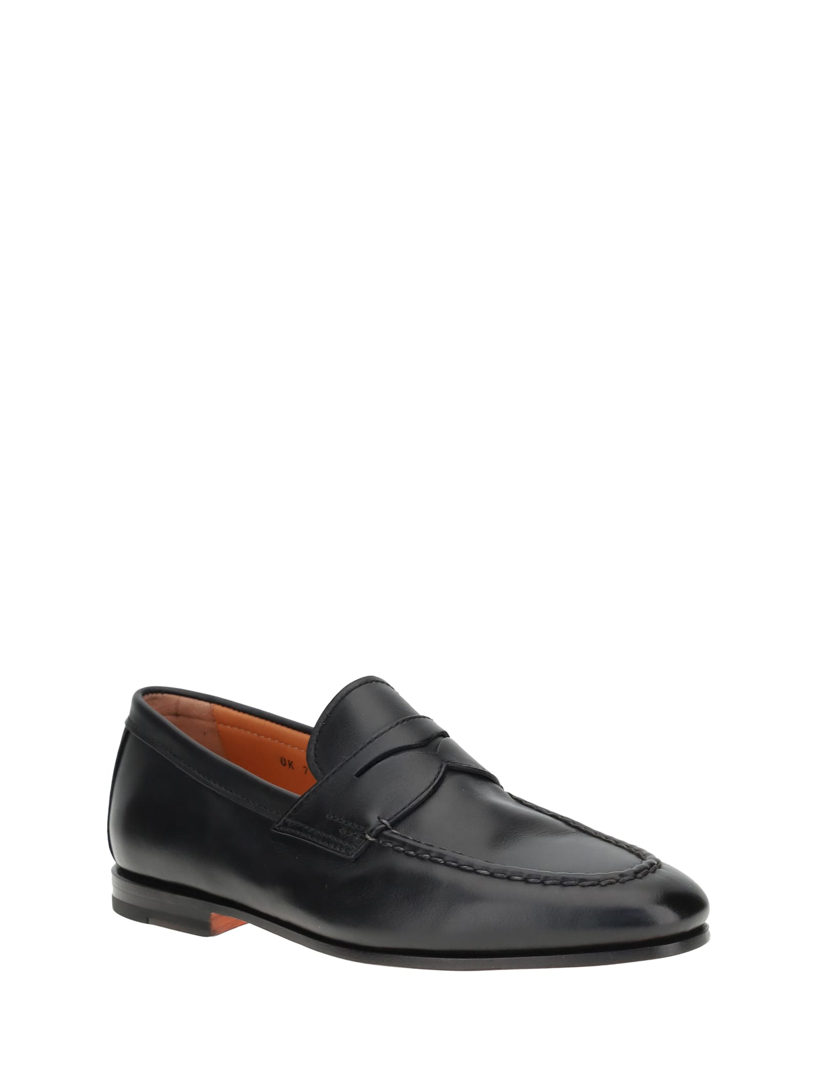 Santoni Leather Loafers
