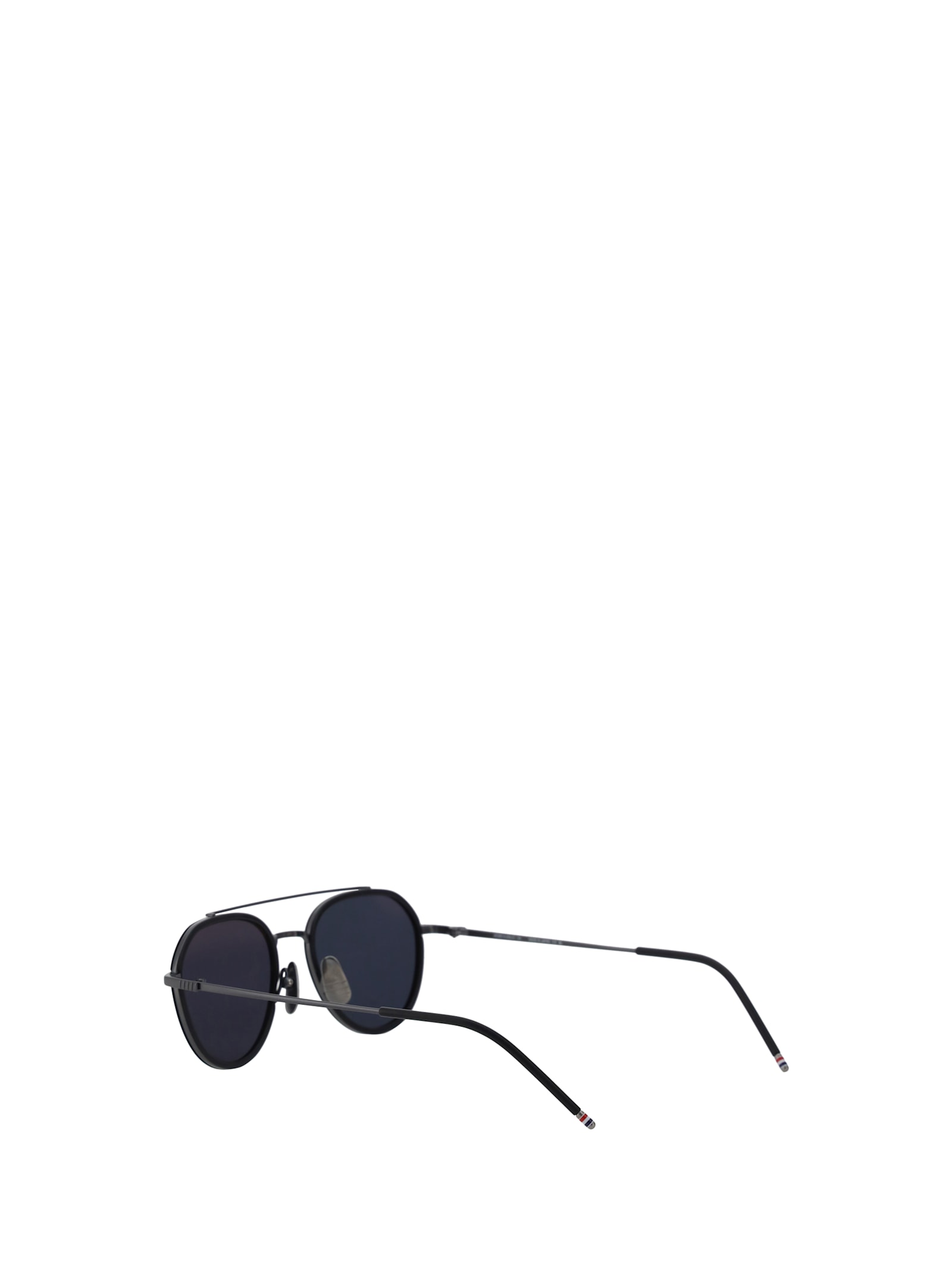 Shop Thom Browne Aviator Sunglasses In 004