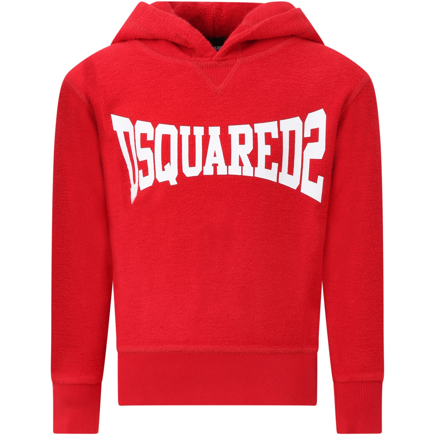Dsquared2 Red Sweatshirt For Kids With Logo