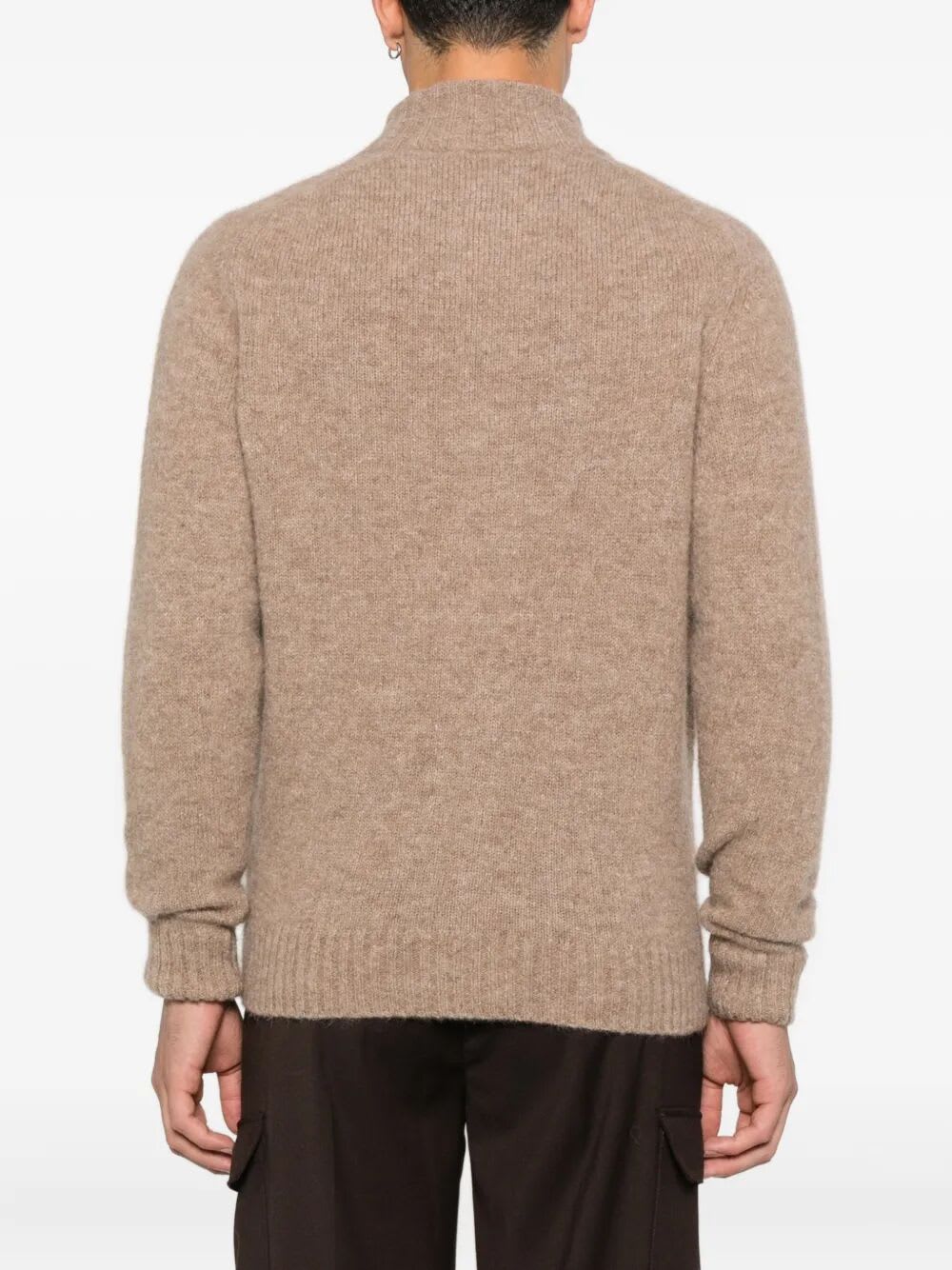 Filippo De Laurentiis Buttoned Wool Cardigan In Neutral