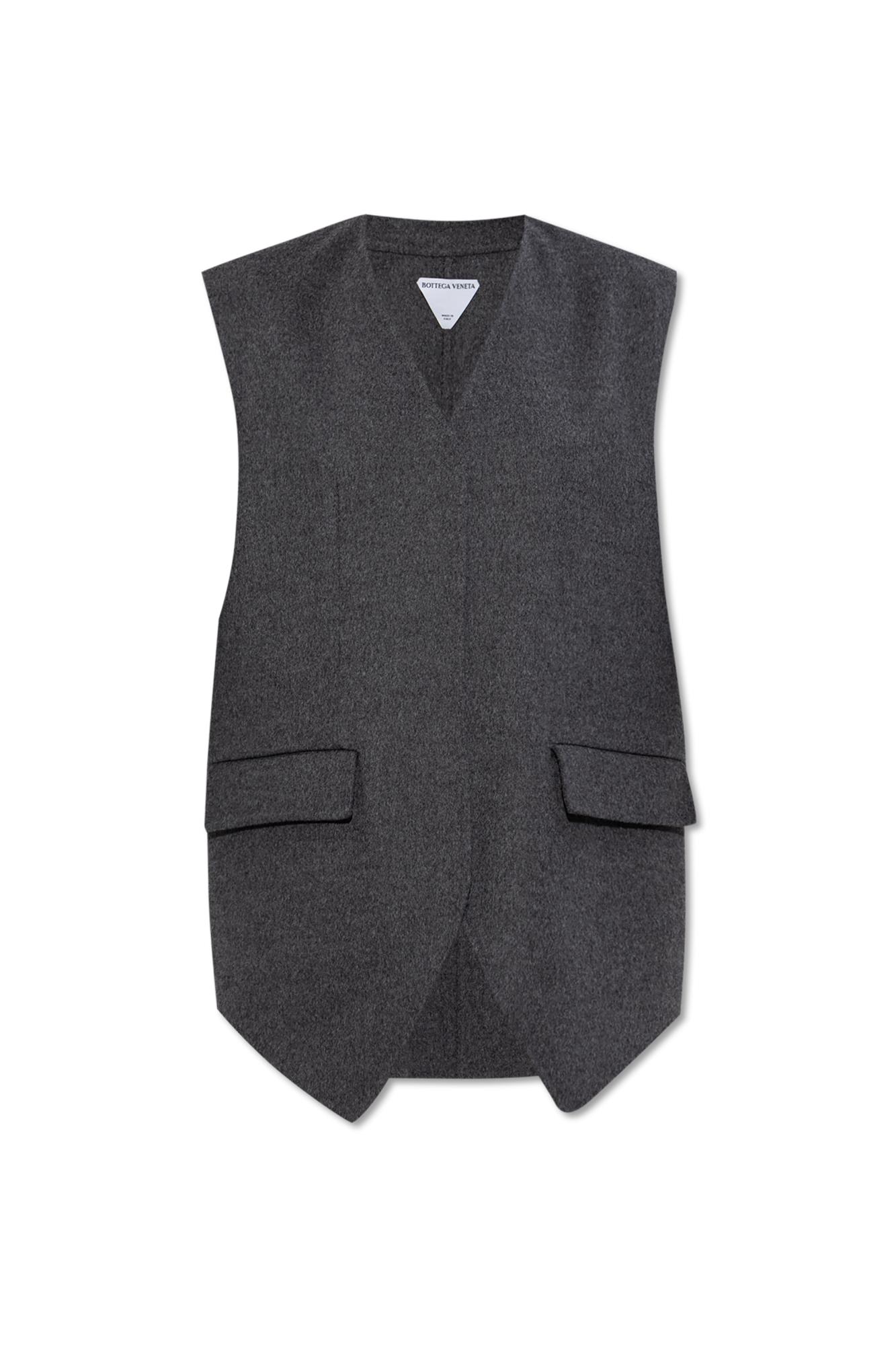 Bottega Veneta Wool Vest In Red