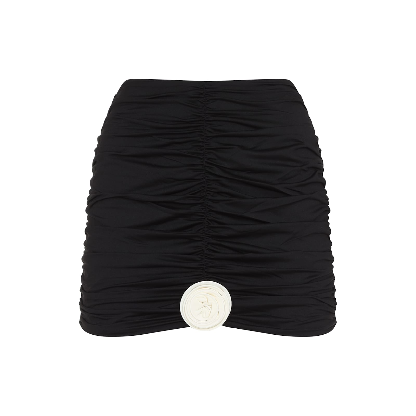 La Reveche Lllibet Mini Skirt In Black Ivory