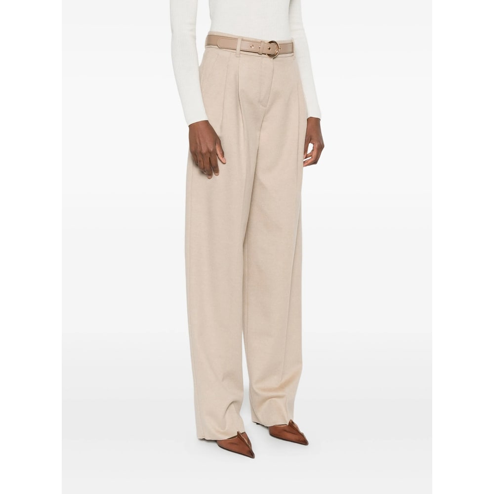 Max Mara Studio Pants In Neutral