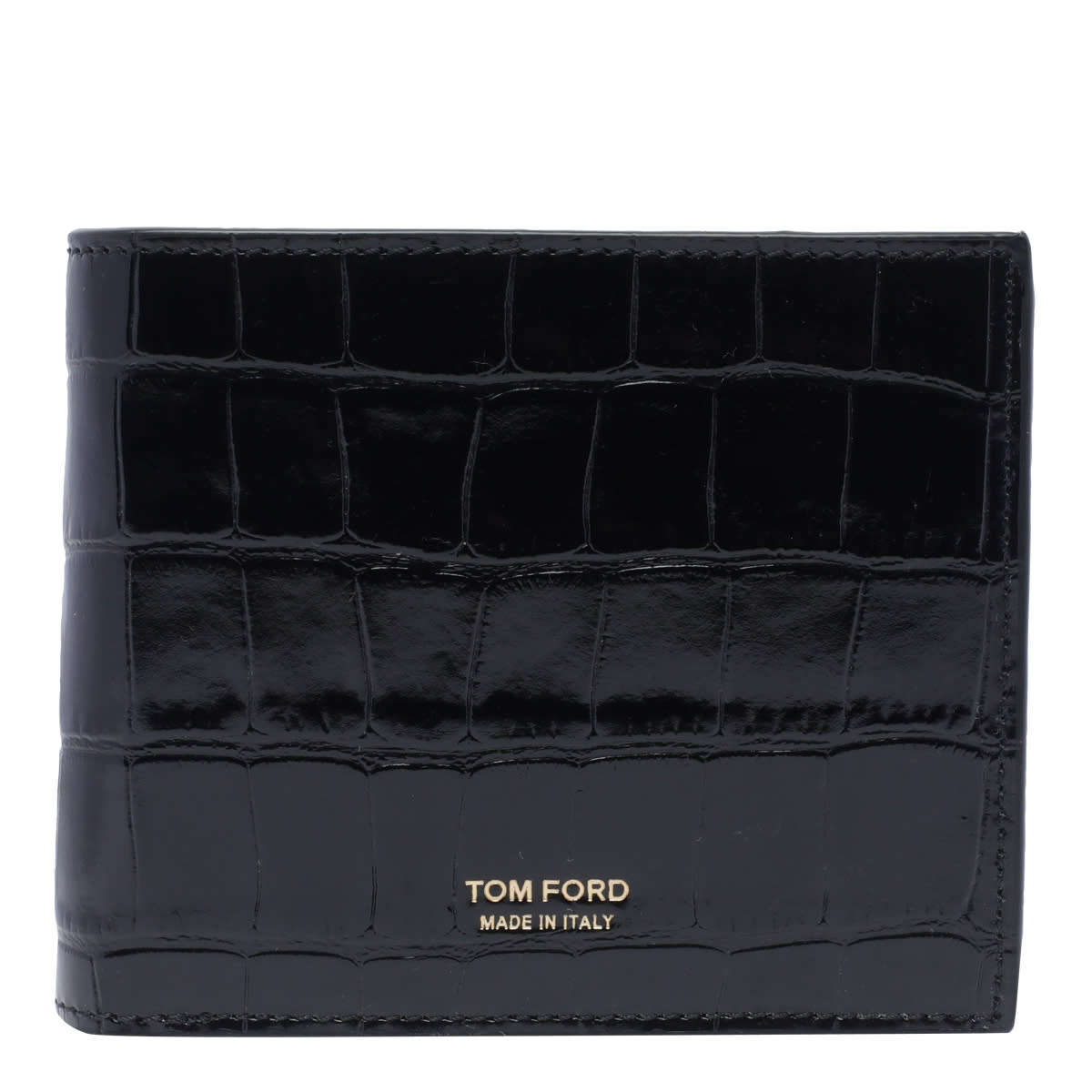 Shop Tom Ford T-line Classic Bifold Wallet In Black