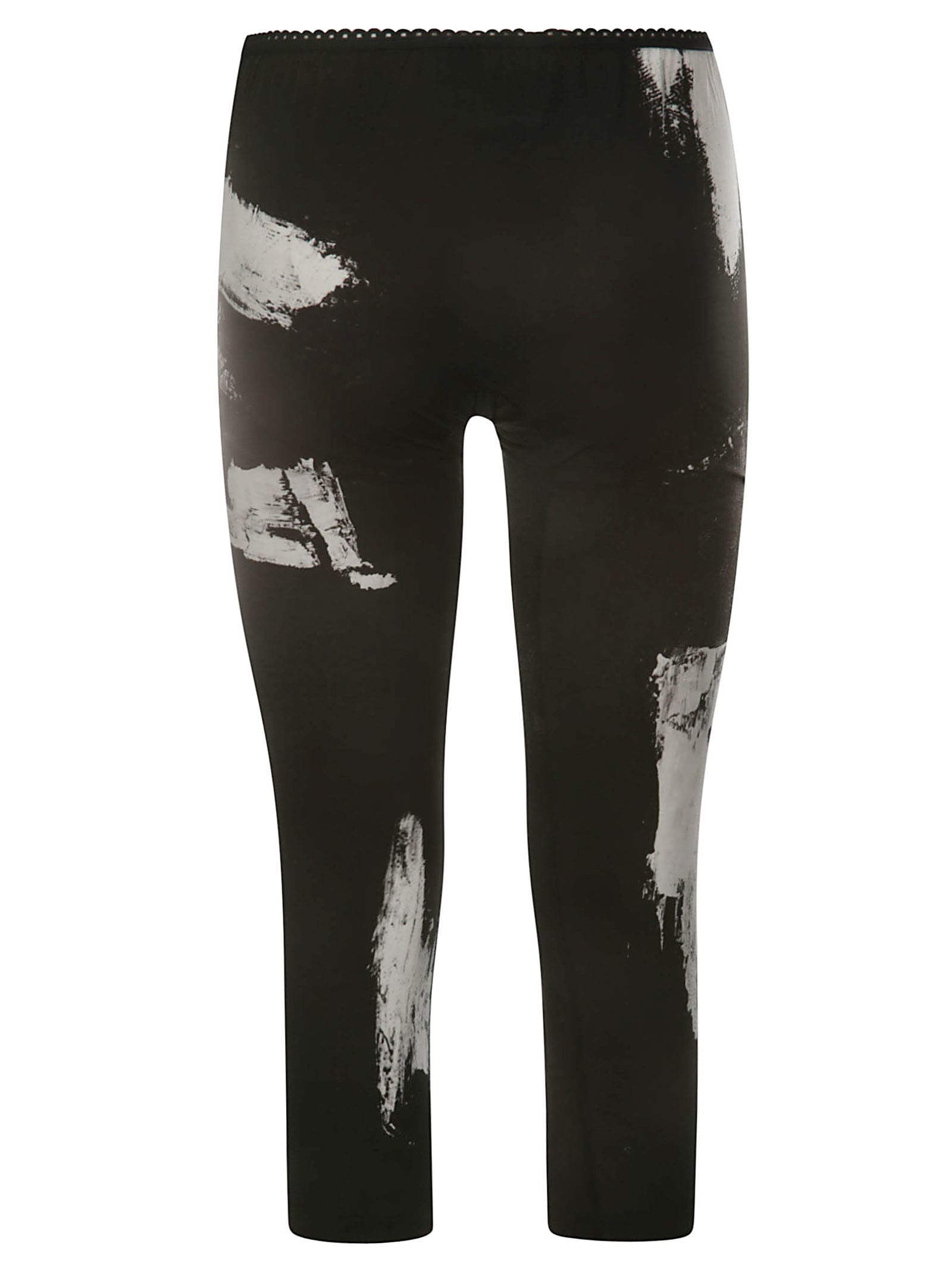 Shop Yohji Yamamoto Cropped Leggings In Black